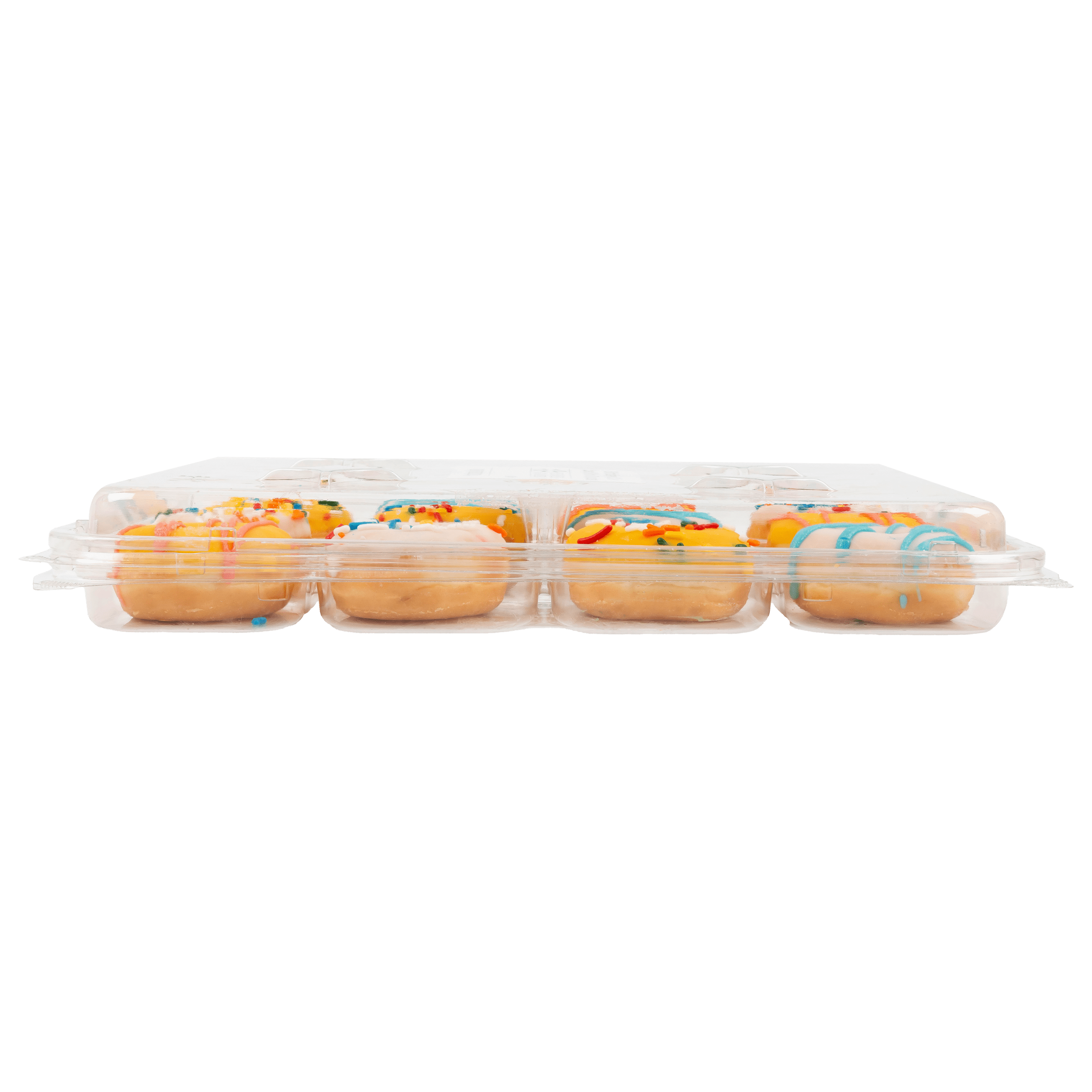 Birthday Cake Iced Mini Donuts 8 Oz 12 Count Freshness Guaranteed