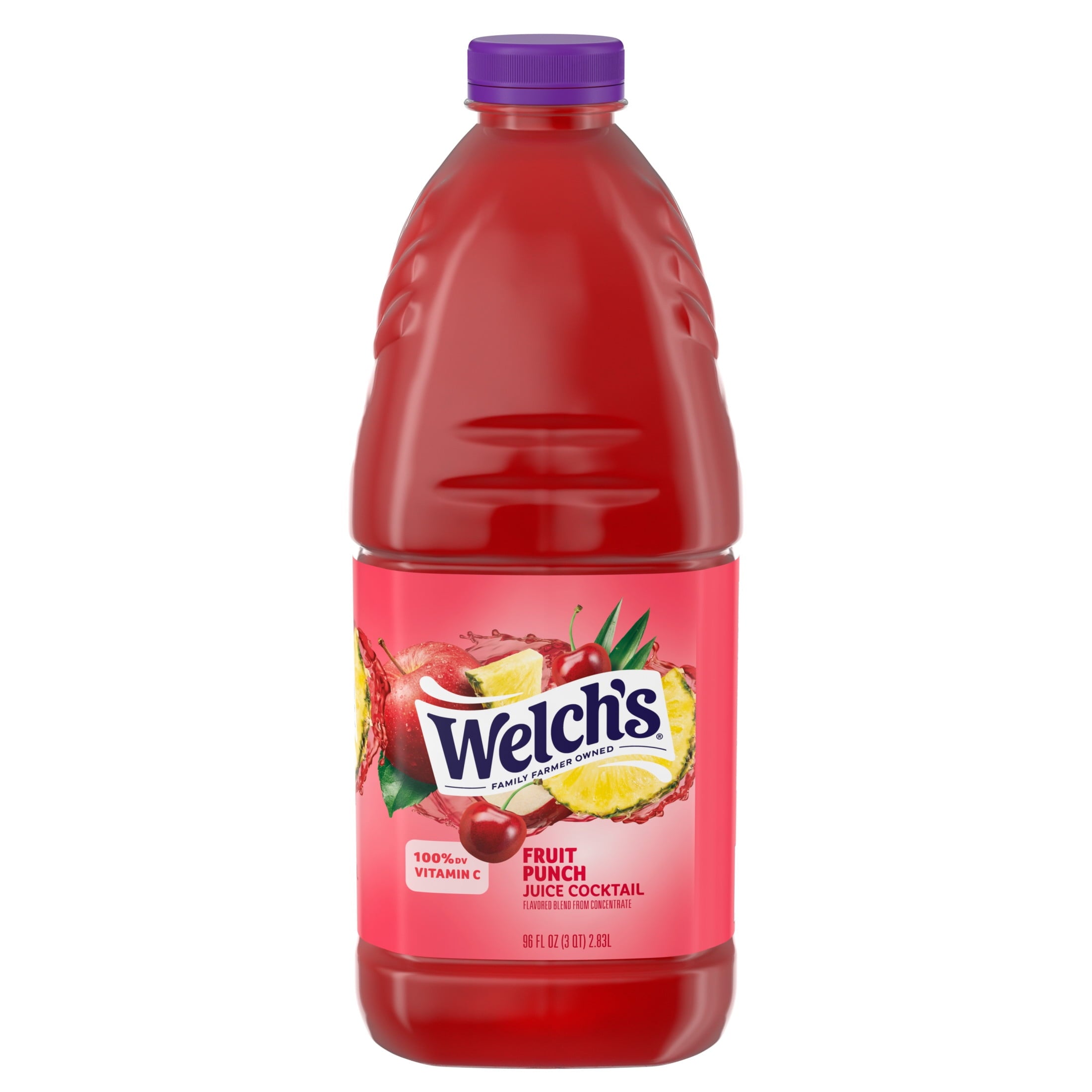 Welch's Fruit Punch Juice Cocktail Pulp-Free 96 fl oz Bottle