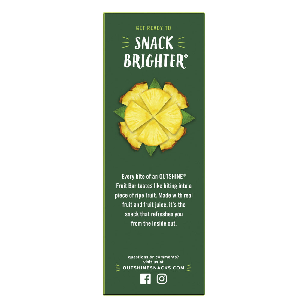 Outshine Pineapple Frozen Fruit Bars 6 Count 15 Fl Oz