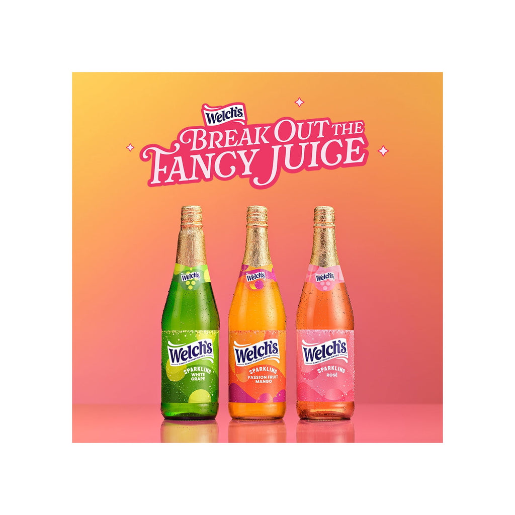 Welch's Sparkling White Grape Juice Cocktail 25.4 fl oz Bottle