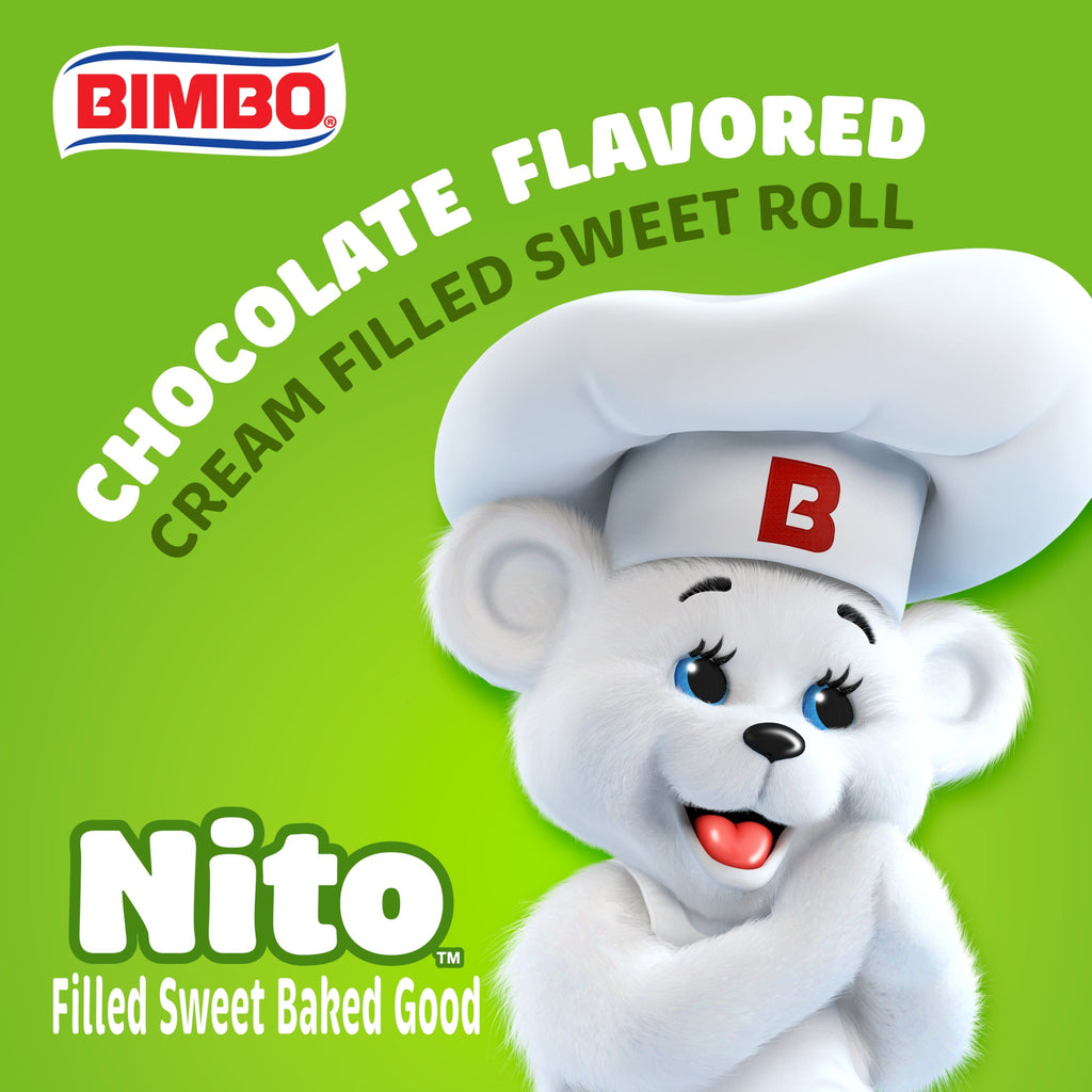 Nito Chocolate Crème Filled Eclairs 8.76 Oz 4 Pack Bimbo