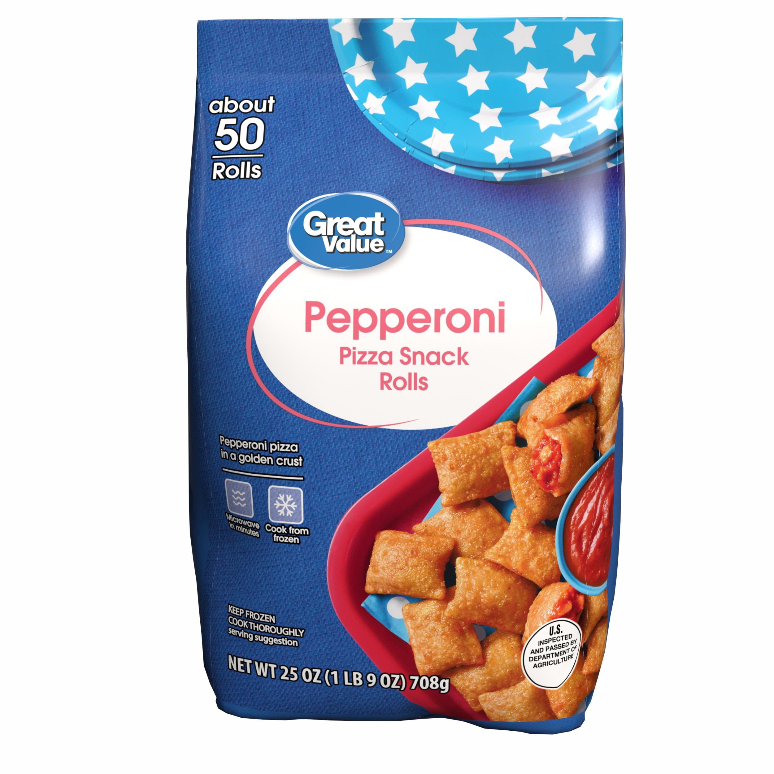 Totino's Combination Pizza Rolls Snacks Frozen 24.8 Oz 50 Count