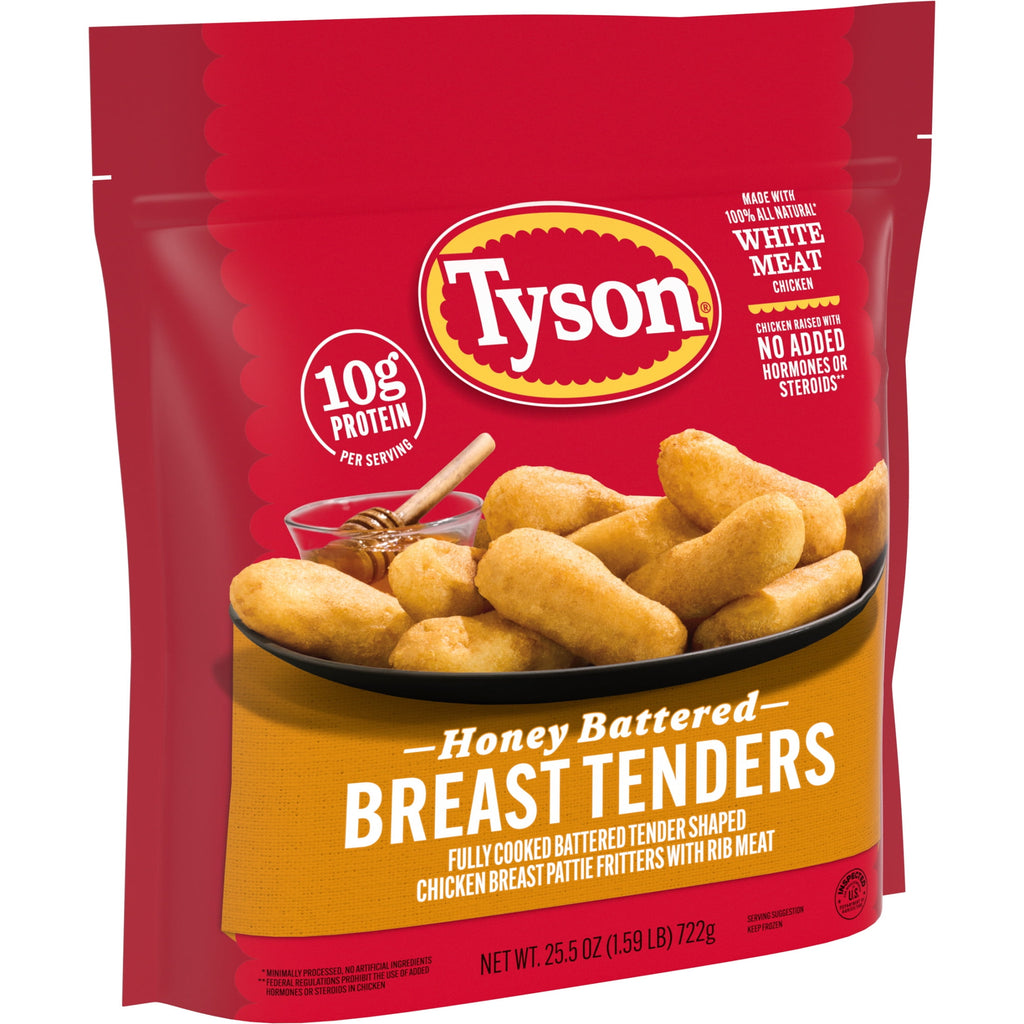Tyson Honey Battered Breast Tenders Frozen 25.5 Oz 10g Protein