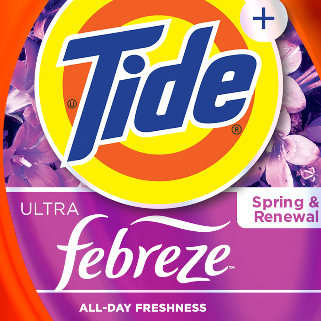 Tide Ultra Febreze Liquid Laundry Detergent Spring and Renewal Scent 73 fl oz 52 Loads