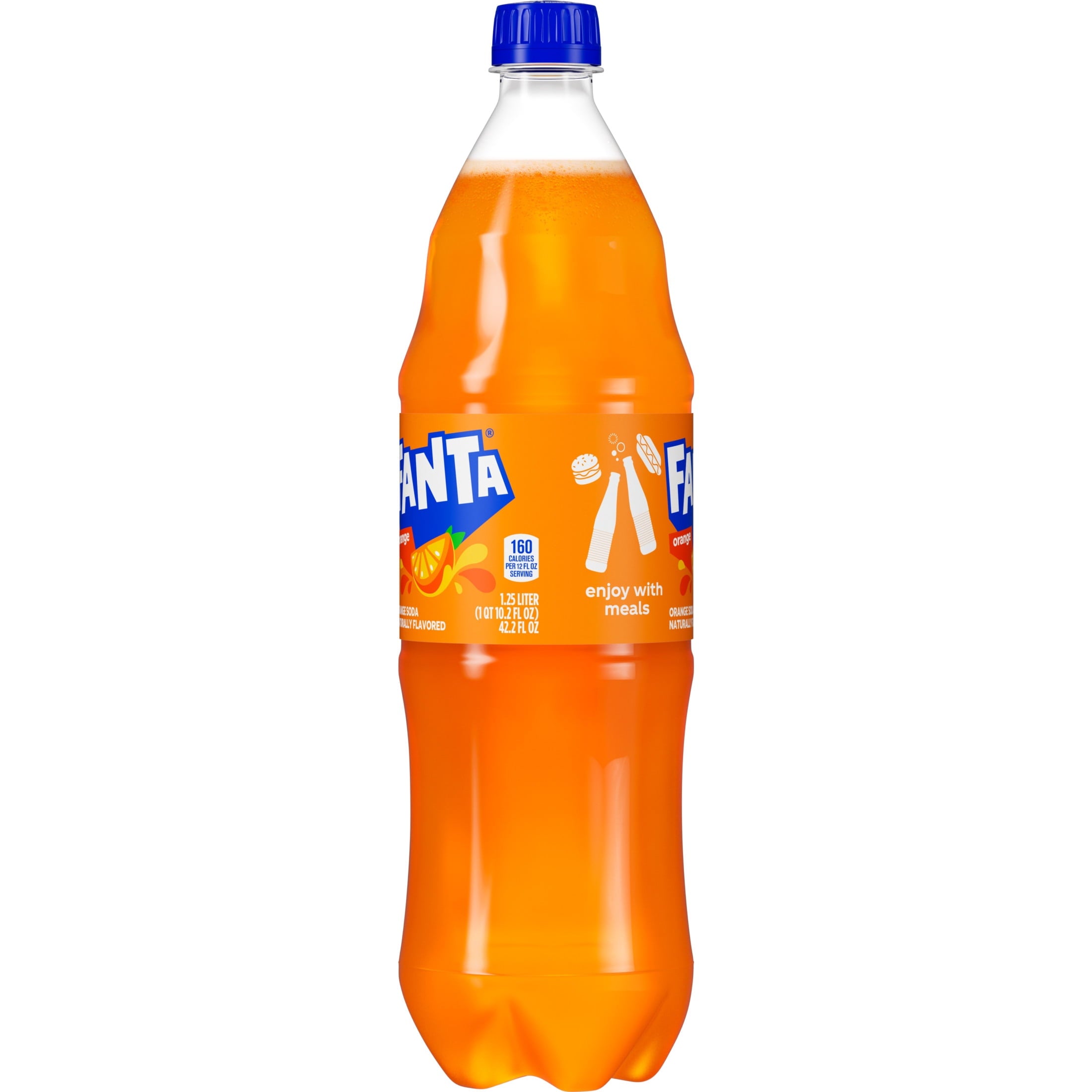 Fanta Orange Soda Pop Bottle 1.25 L