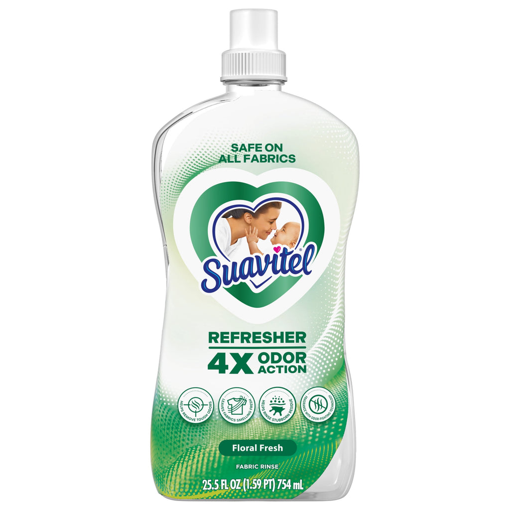 Suavitel Refresher Fabric Rinse Odor Eliminator Floral Fresh Scent 25.5 fl oz 13 Loads