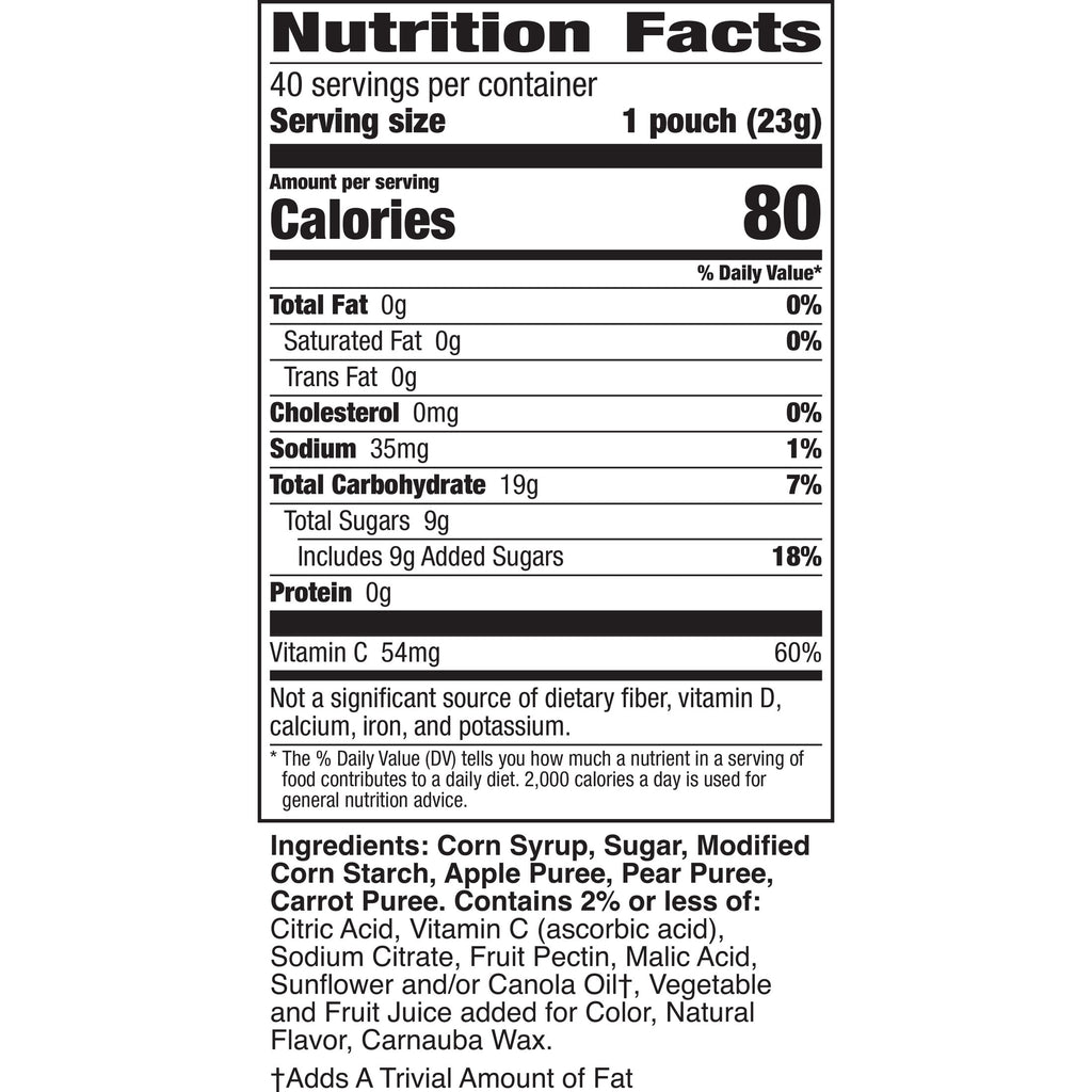 Assorted Fruit Flavored Snacks 32 Oz 40 Count Mott's
