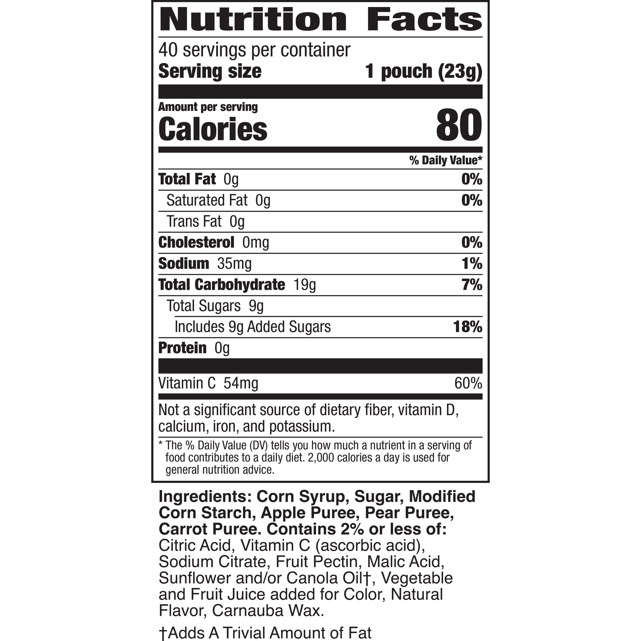 Assorted Fruit Flavored Snacks 32 Oz 40 Count Mott's
