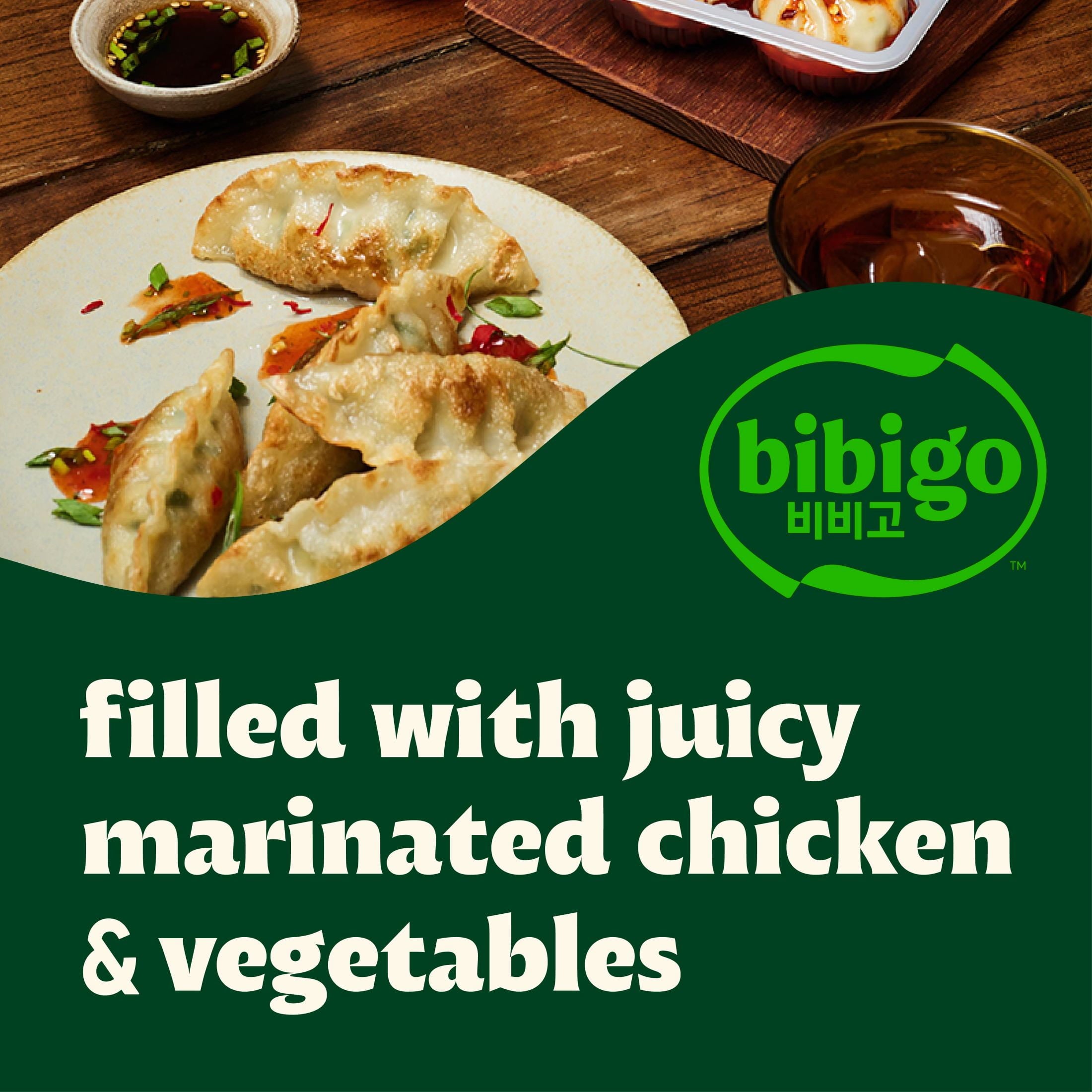 Bibigo Mandu Pork & Vegetable Dumplings Frozen 24 Oz