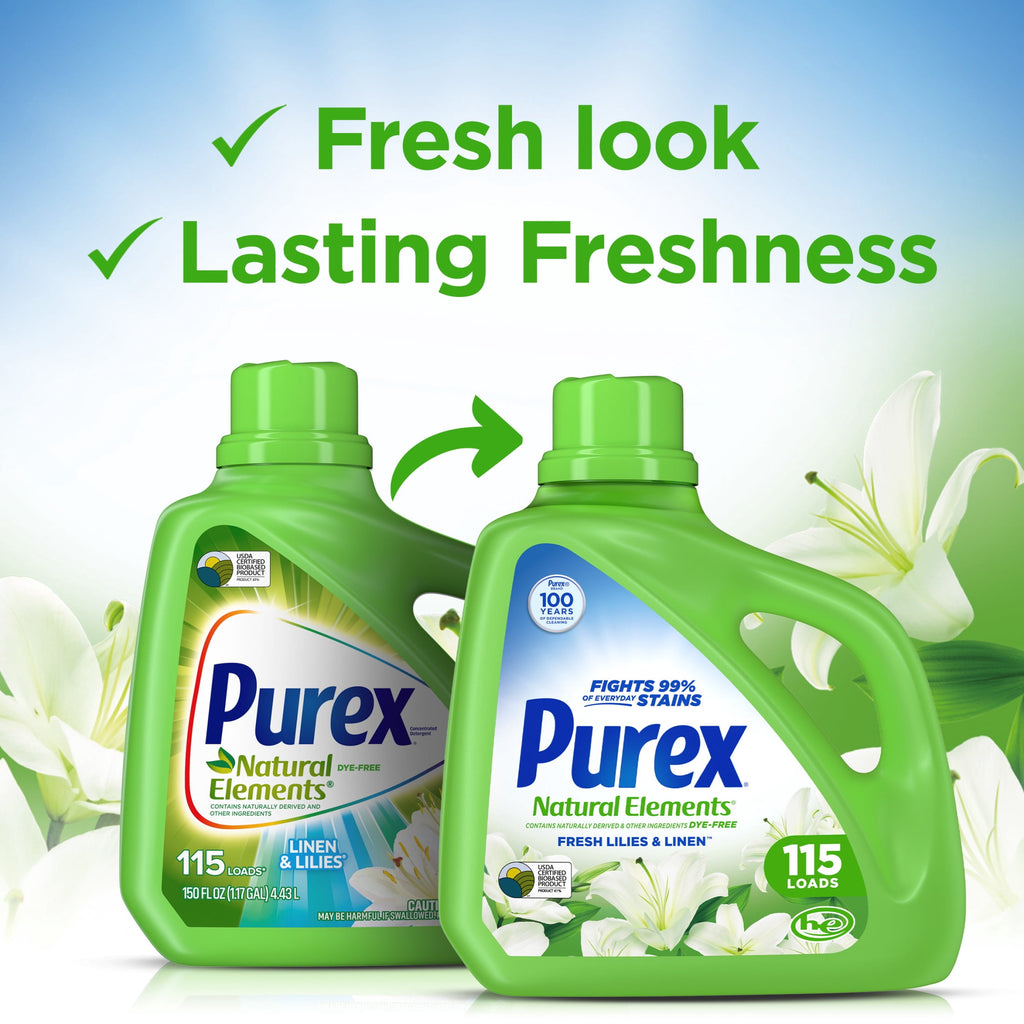 Purex Natural Elements Fresh Lilies & Linen Liquid Laundry Detergent