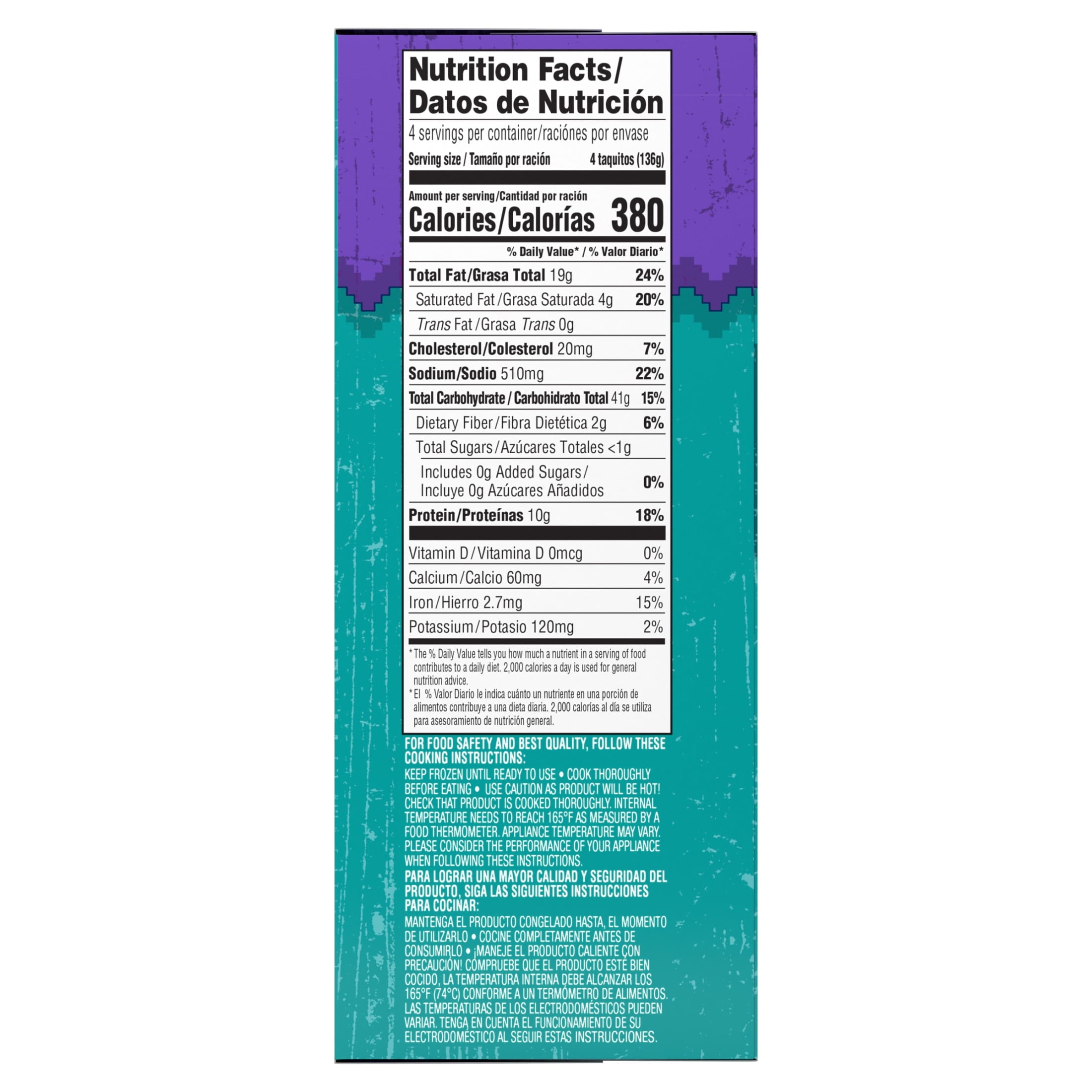 Delimex Chicken & Cheese Taquitos Frozen Snacks 16 Count 19.2 Oz
