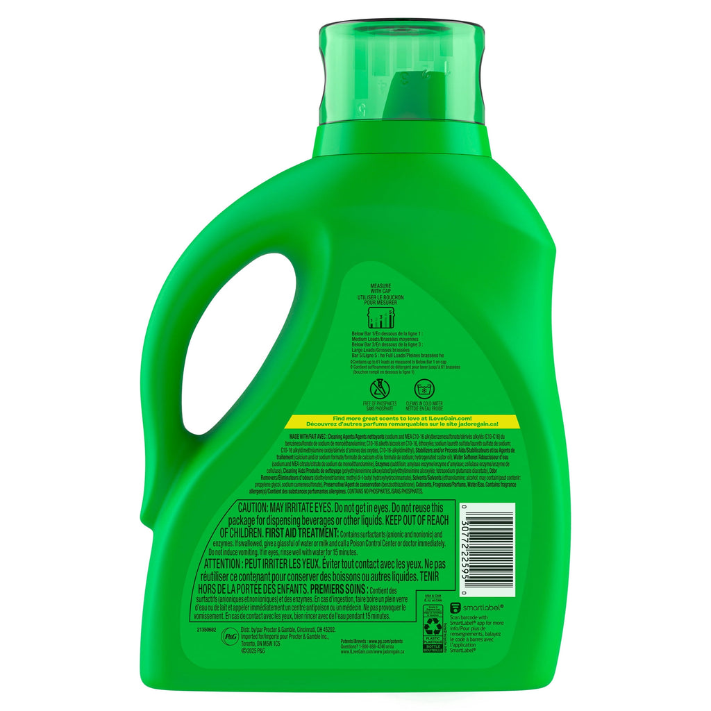 Gain Liquid Laundry Detergent Island Fresh Scent 81 fl oz 61 Loads