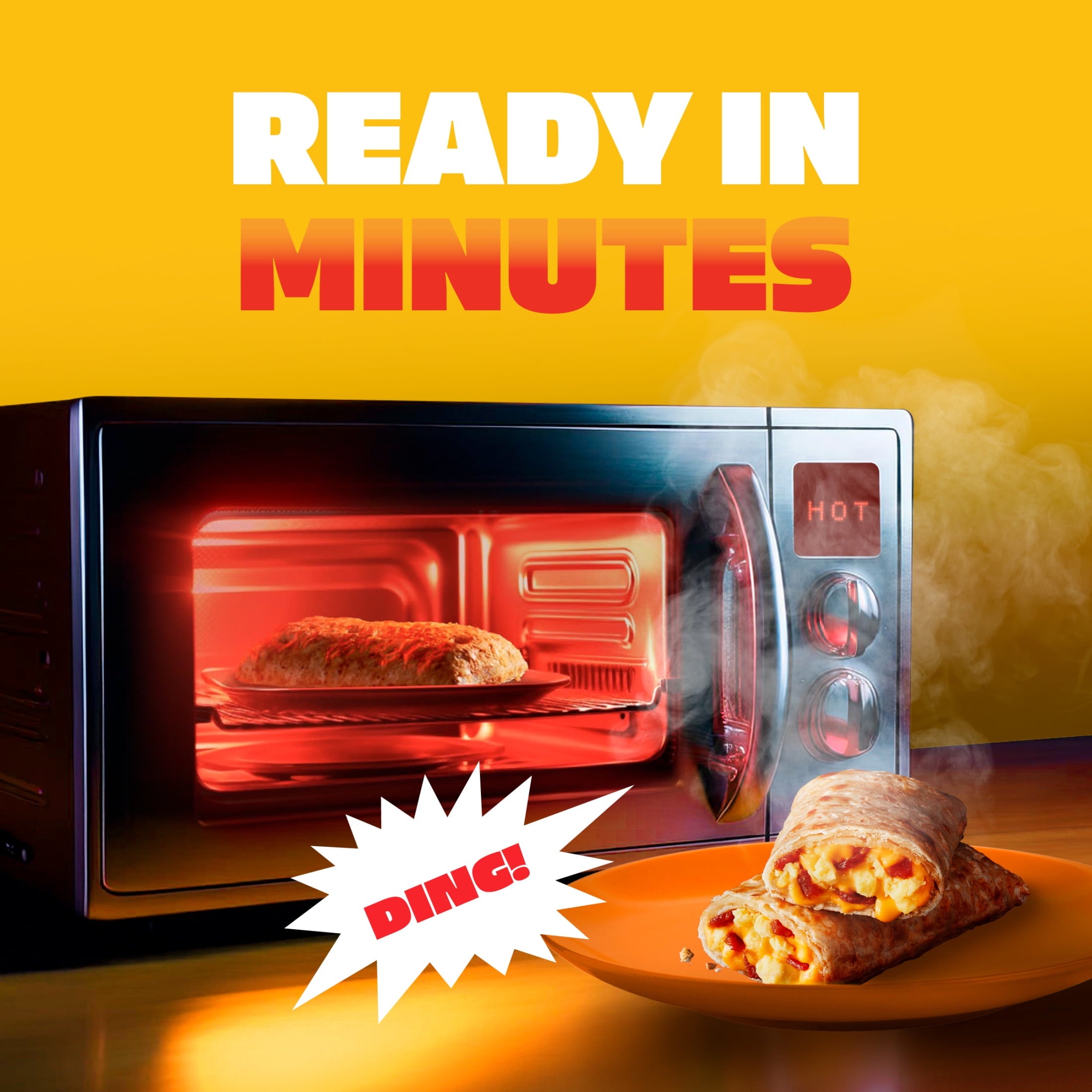 Hot Pockets Bacon Egg and Cheese Croissant Crust Breakfast Sandwich Frozen 17 Oz 4 Count