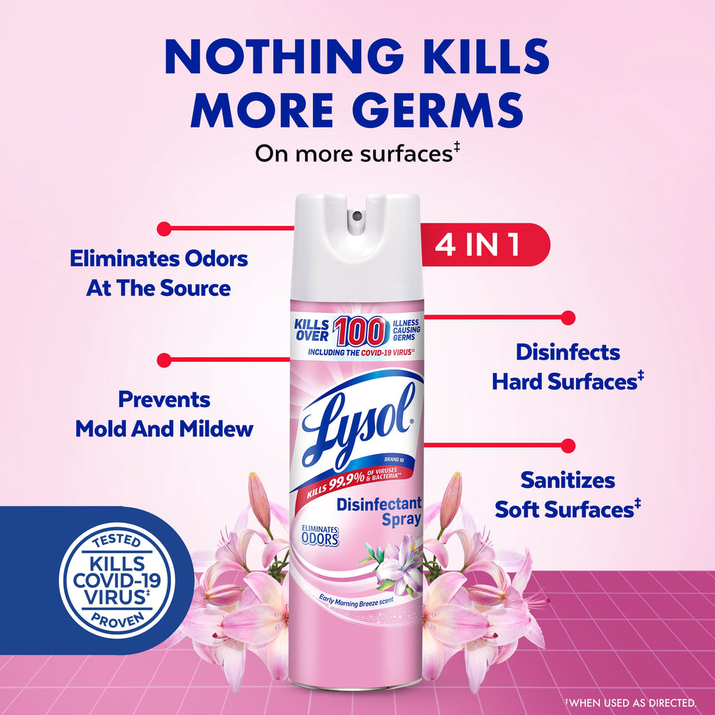 Lysol Disinfectant Spray Early Morning Breeze 19 oz