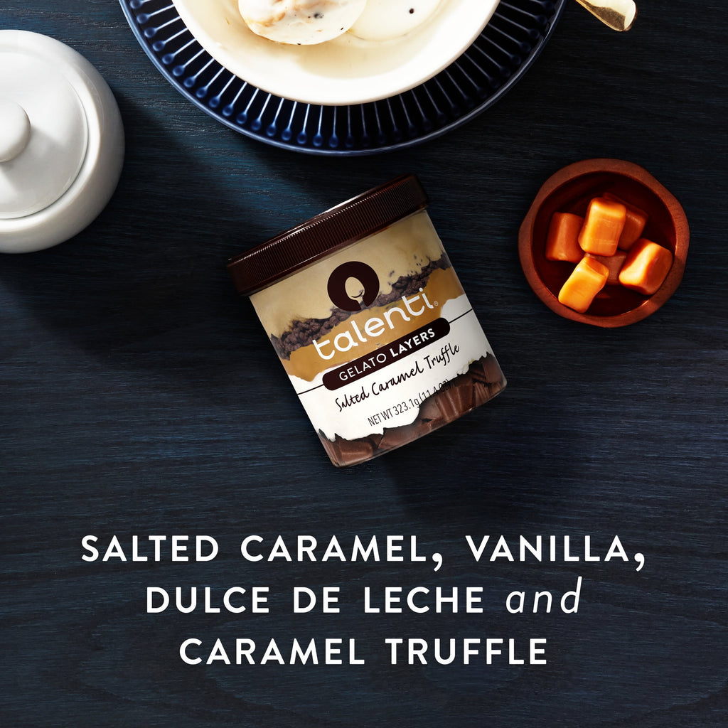 Talenti Gelato Layers Salted Caramel Truffle Frozen Dessert 1 Pint 11.4 Oz