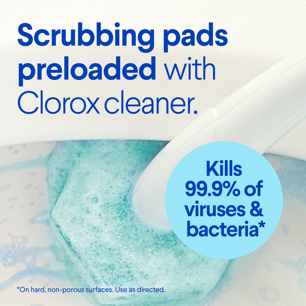 Clorox ToiletWand Disinfecting Brush Refills Rainforest Rush 10 Count