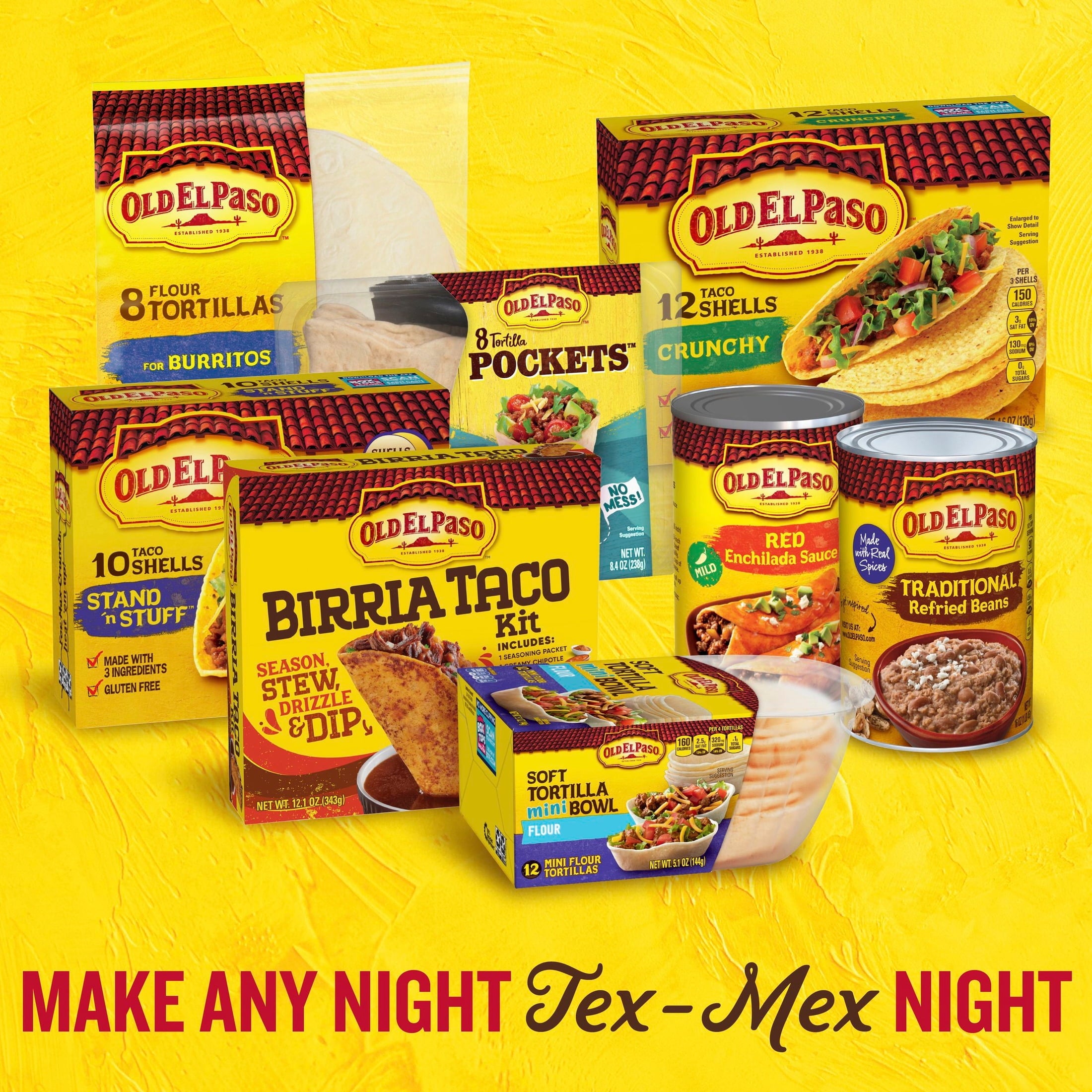 Flour Tortilla Pockets 8 Ct 8.4 Oz Old El Paso