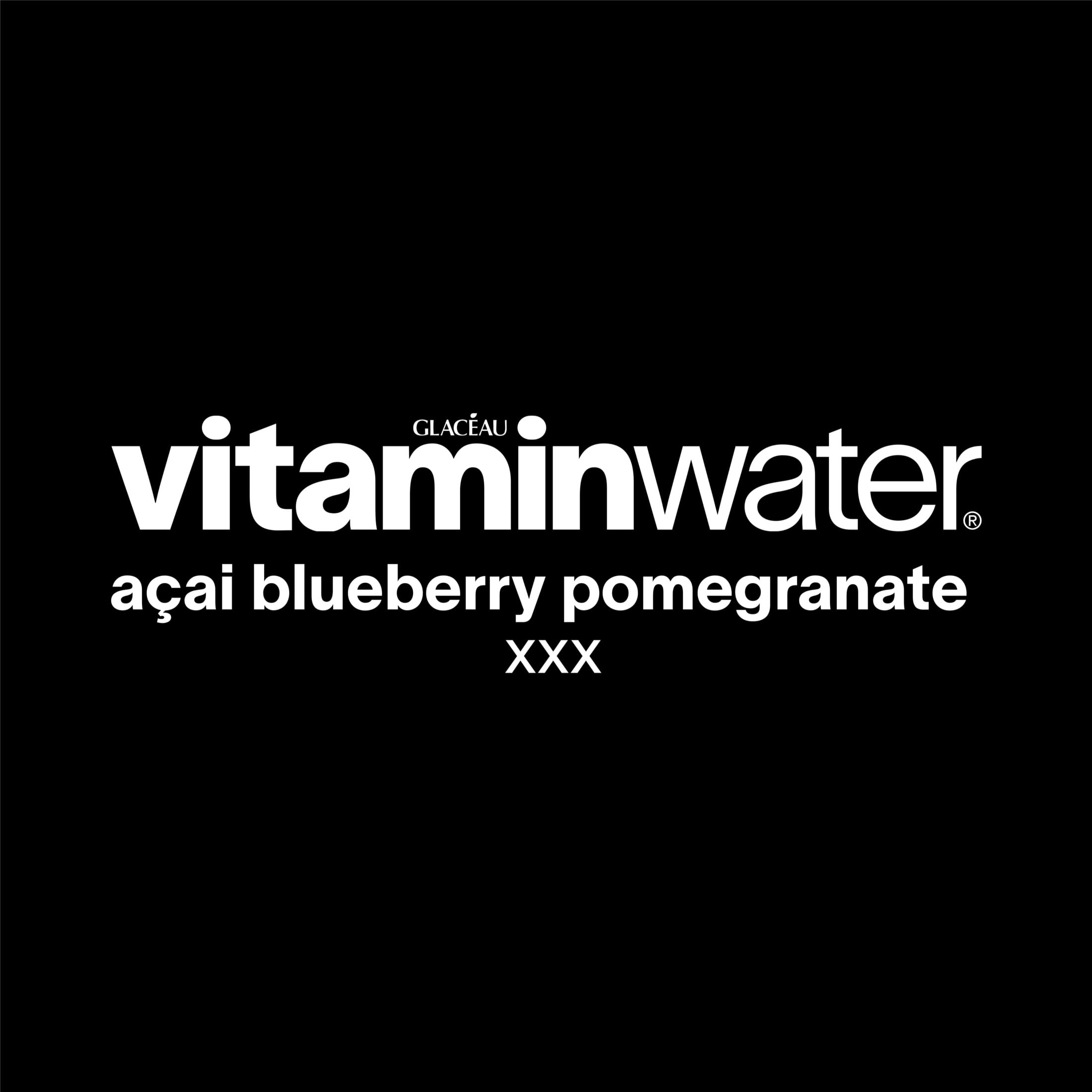 vitaminwater XXX Zero Sugar Acai-Blueberry-Pomegranate Water Beverage 16.9 fl oz Plastic Bottles 6 Pack