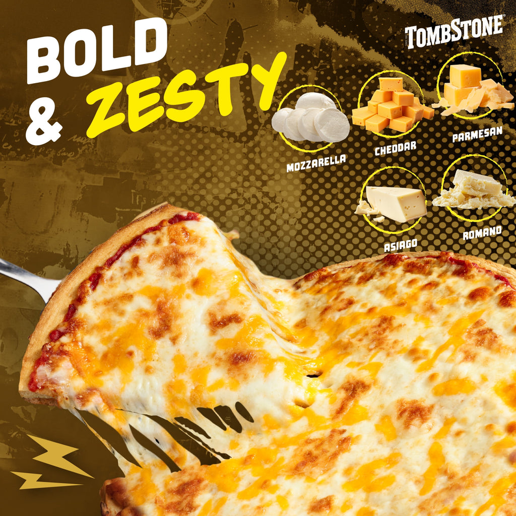 Tombstone Five Cheese Original Crust Frozen Pizza 19.3 Oz