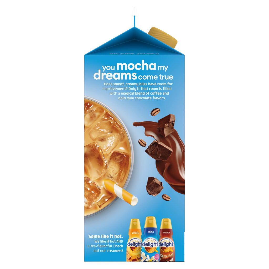International Delight Mocha Naturally Caffeinated Light Roast Iced Coffee 64 fl oz Carton