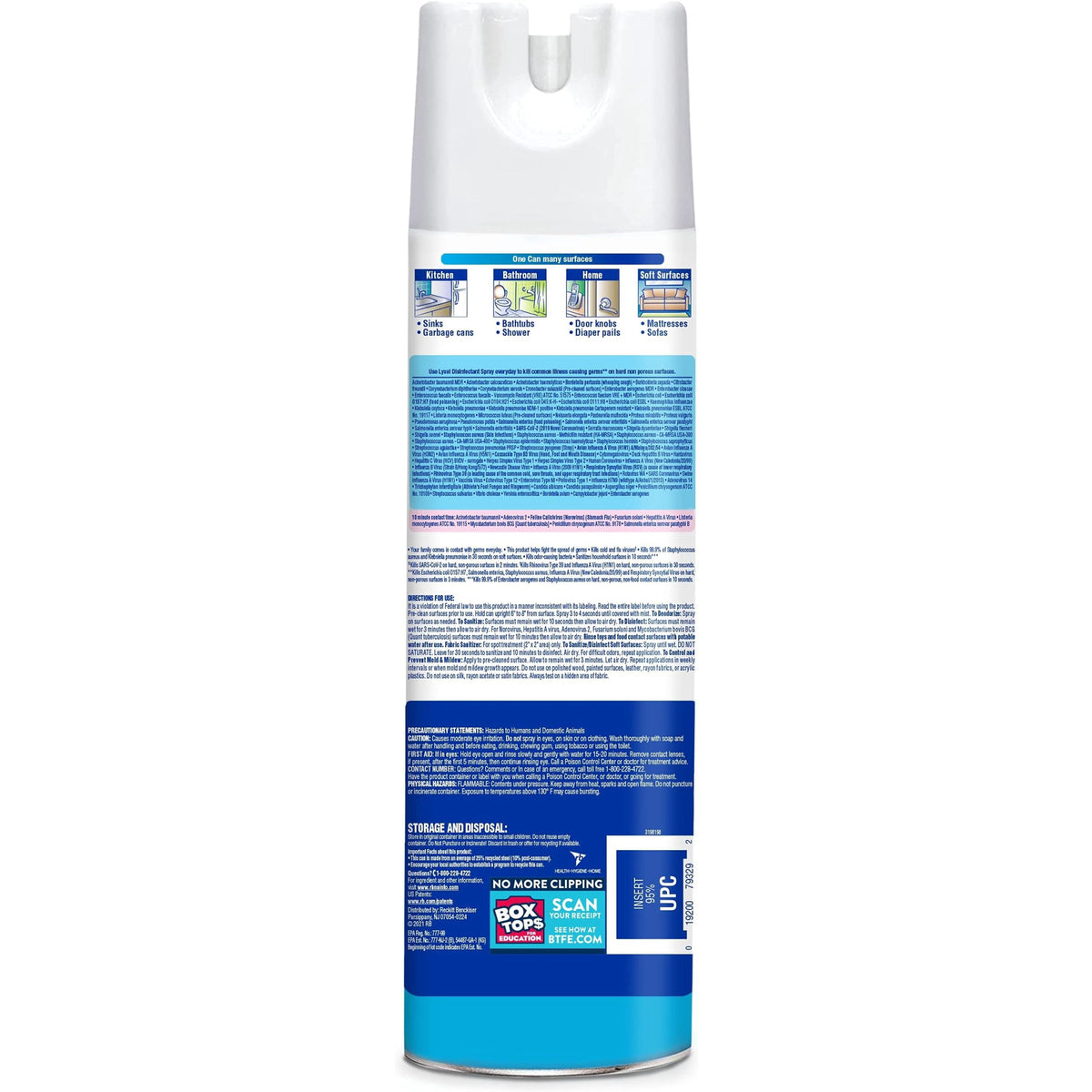 Lysol Disinfectant Spray Crisp Linen Scent 19 oz