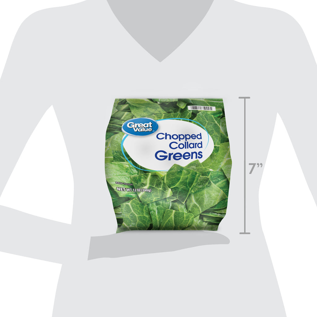 Great Value Chopped Collard Greens Frozen 12 Oz
