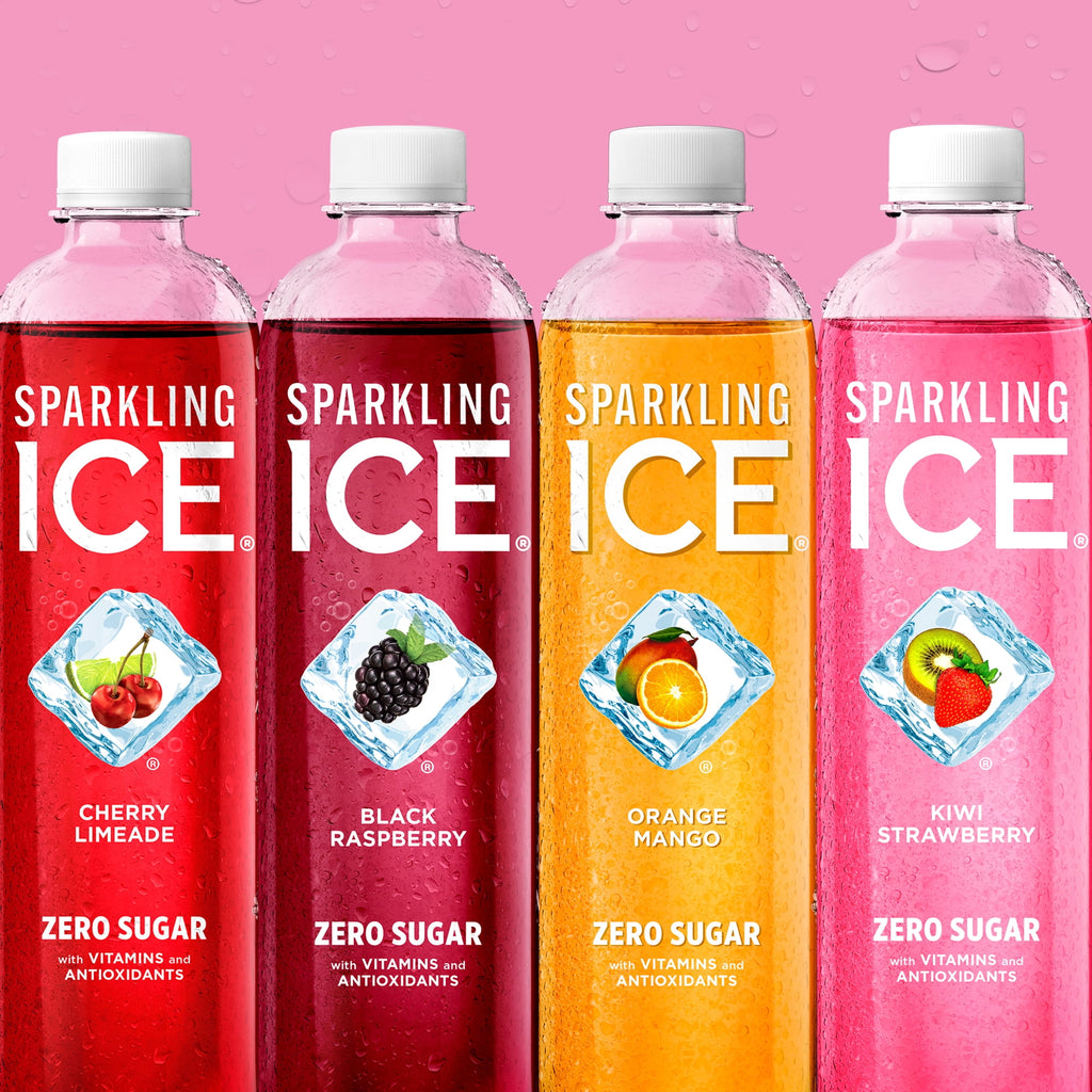 Sparkling Ice Pink Variety Pack Flavored Sparkling Water 17 fl oz 12 Count