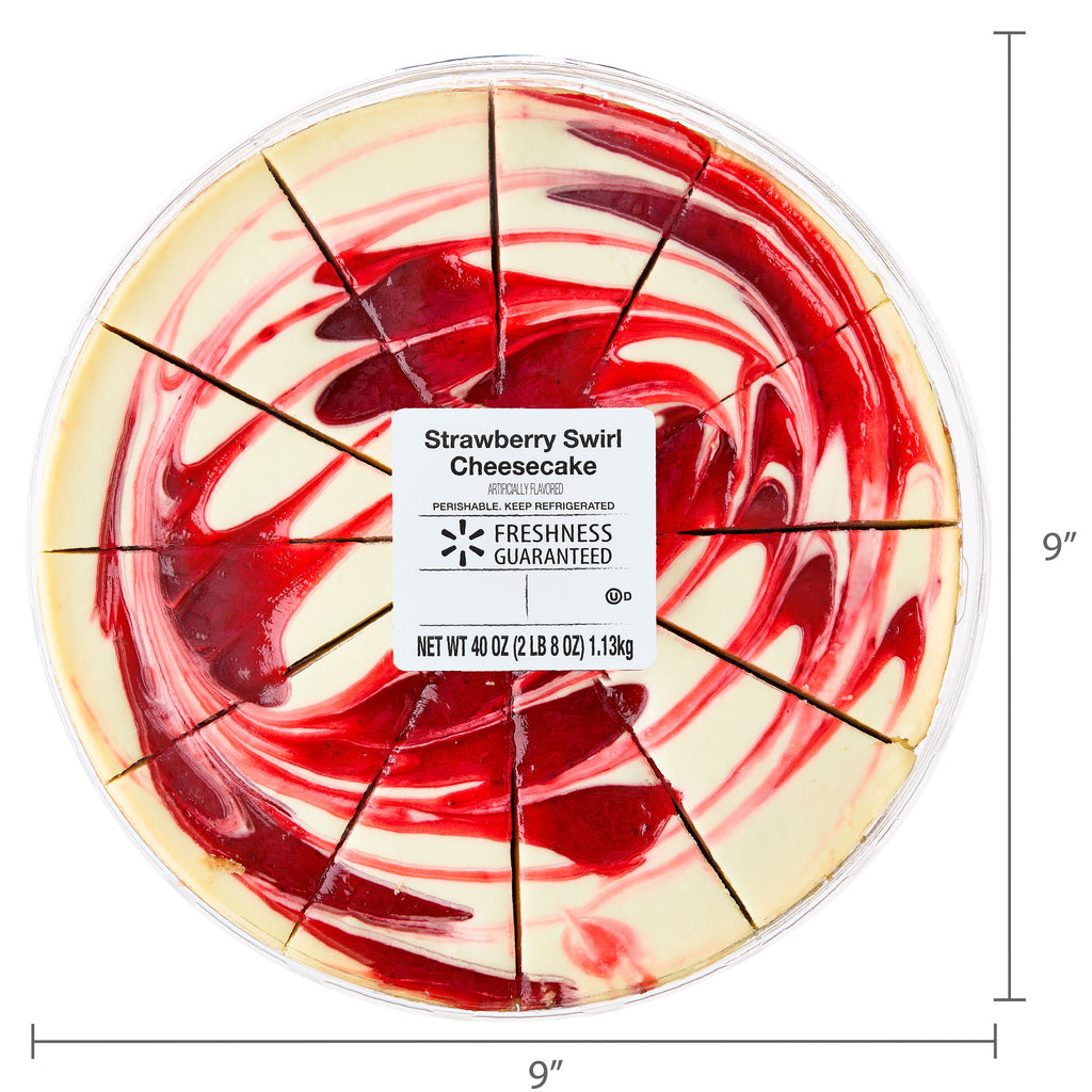 Strawberry Swirl Cheesecake 40 Oz 12 Count Freshness Guaranteed