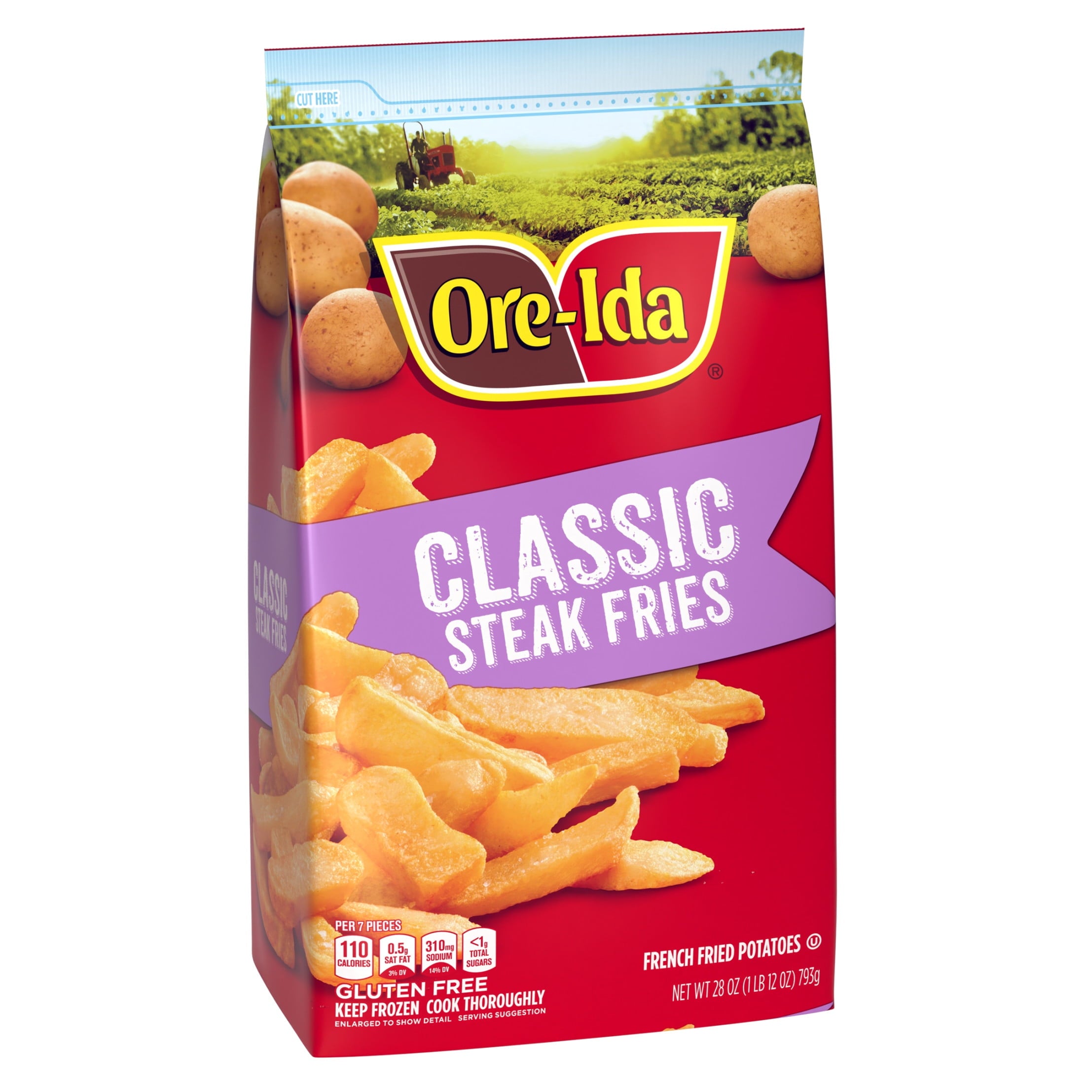 Ore-Ida Classic Steak Fries Frozen French Fried Potatoes 28 Oz