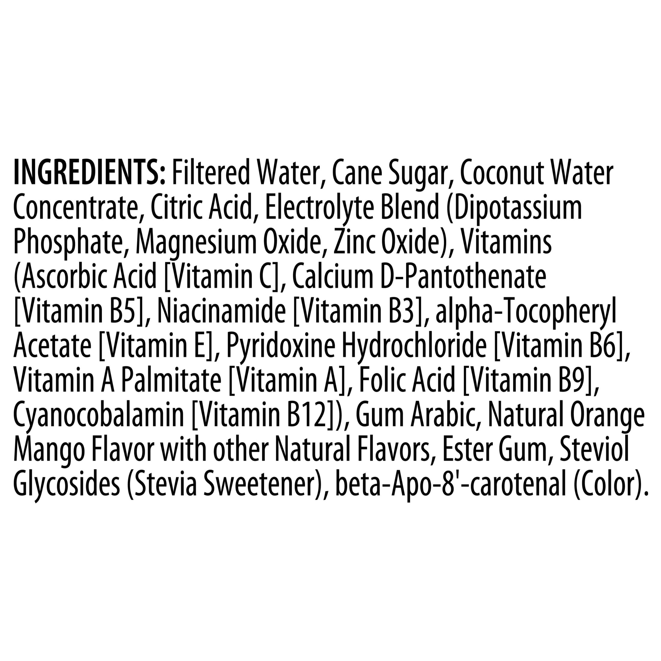 BODYARMOR Orange Mango Electrolyte Sports Drink 12 fl oz Bottles (8 Pack)