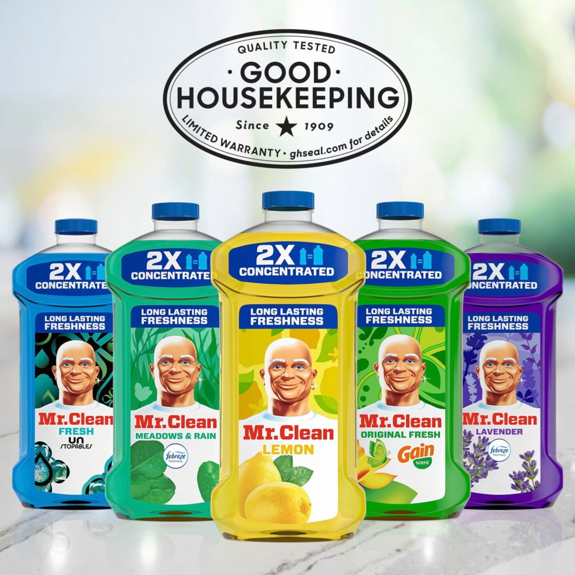 Mr. Clean 2X Concentrated Multi-Surface Cleaner Meadows & Rain Scent 64 fl oz