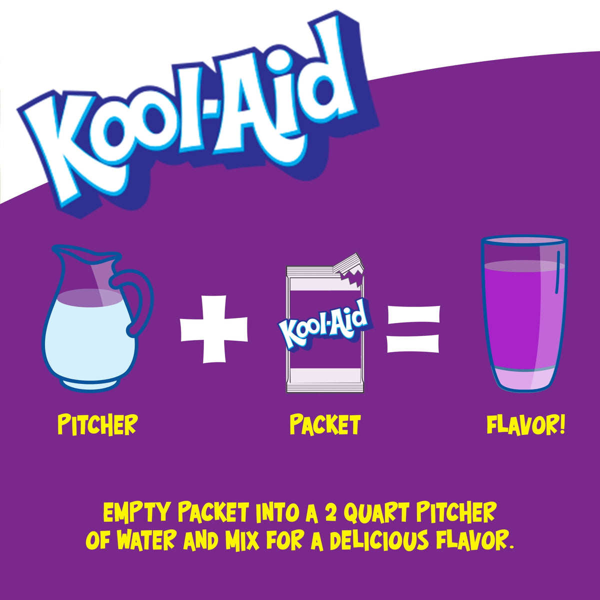 Kool-Aid Unsweetened Grape Powdered Drink Mix 0.14 oz Packet