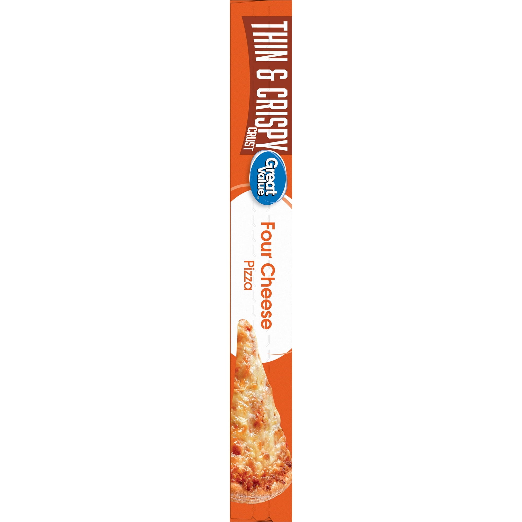 Great Value Thin Crust Four Cheese Frozen Pizza 16.9 Oz