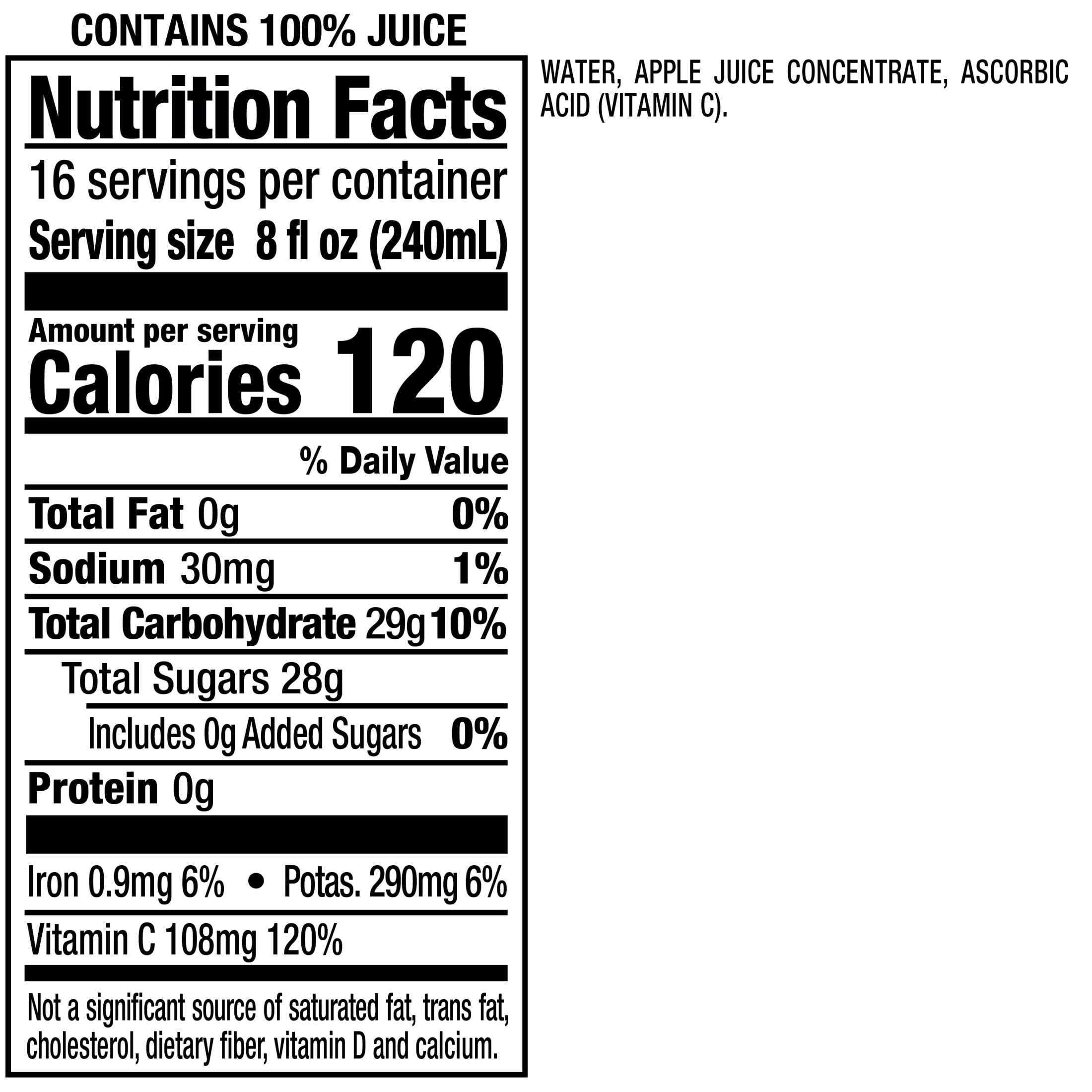 Mott's 100% Juice Original Apple Juice 1 gal Bottle