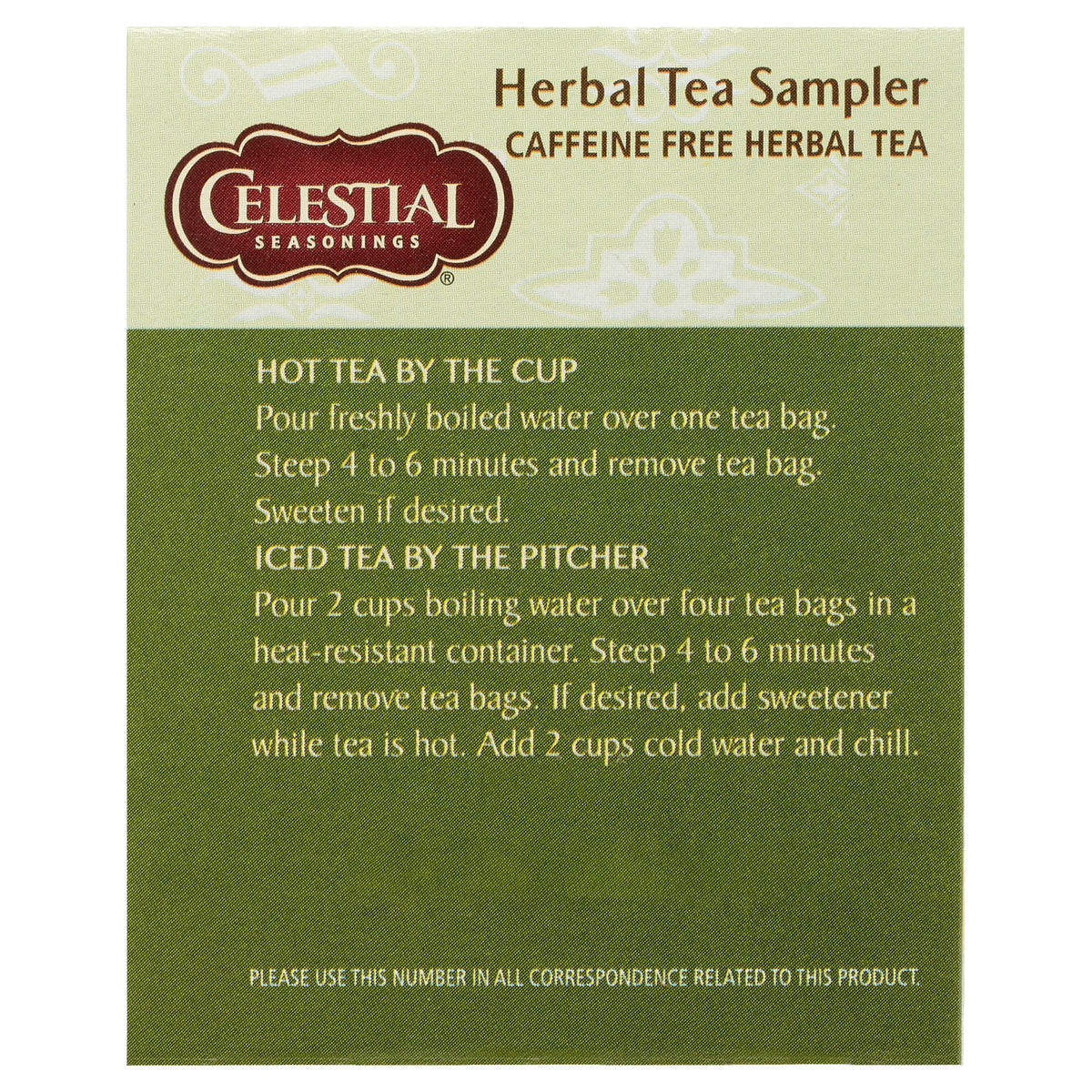 Celestial Seasonings Herbal Tea Sampler Caffeine-Free Herbal Tea Bags 18 Count