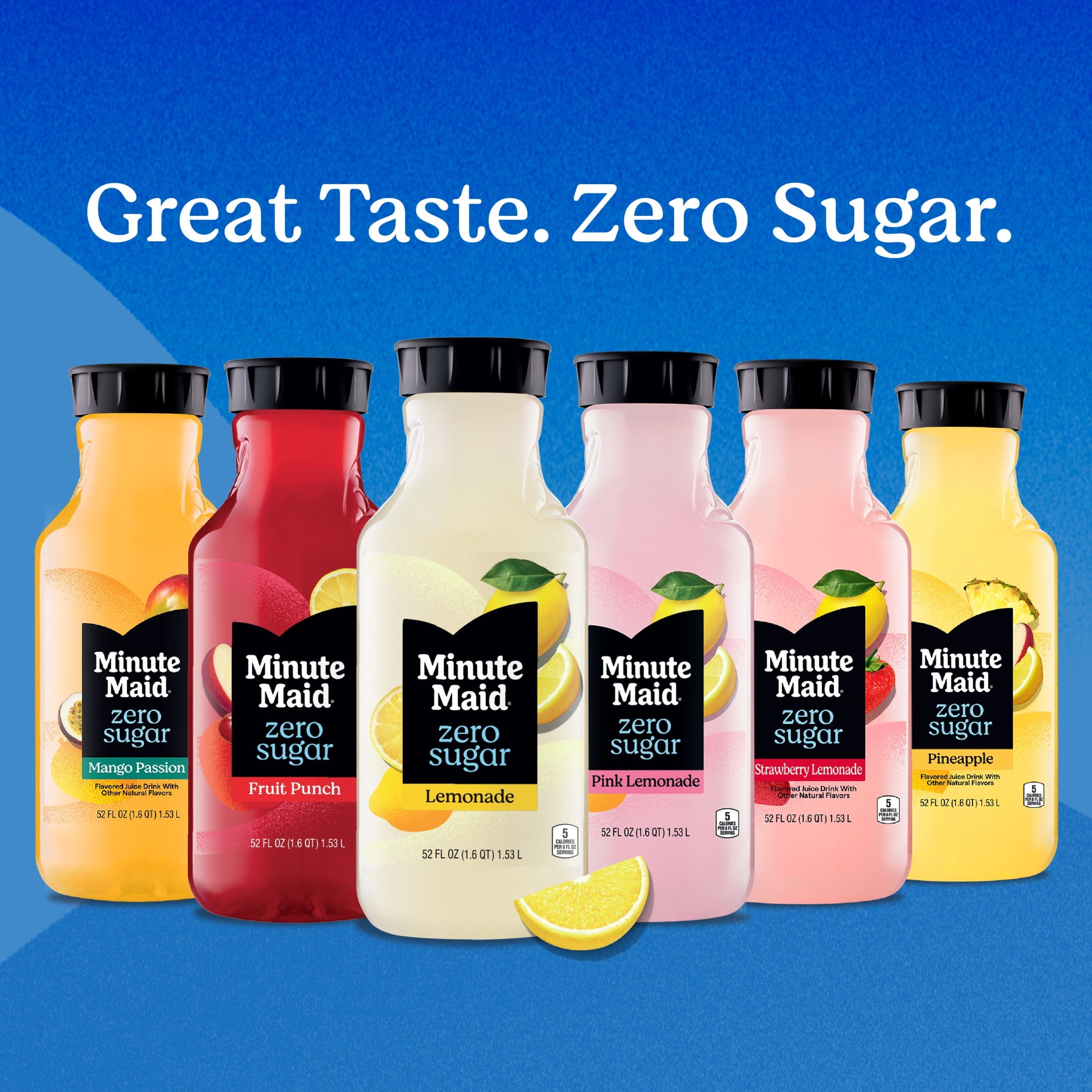 Minute Maid Zero Sugar Pink Lemonade 52 fl oz Bottle