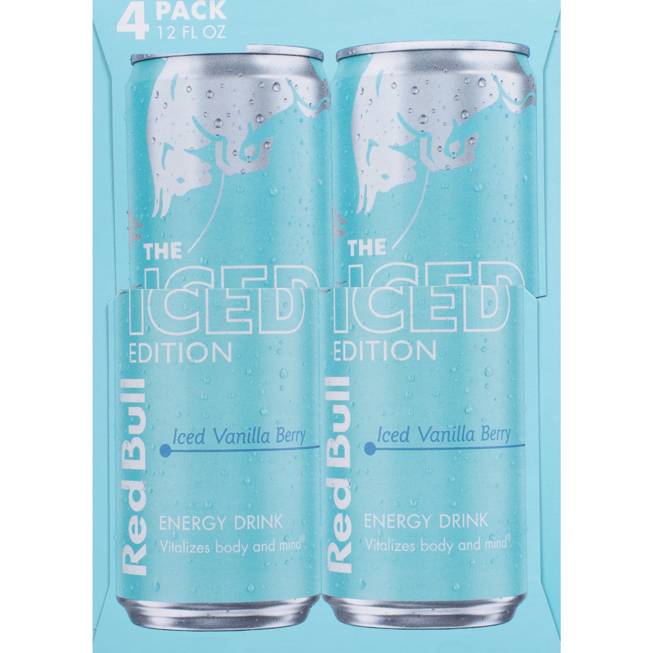 Red Bull Winter Edition Iced Vanilla Berry Energy Drink 12 fl oz 4 Pack Cans