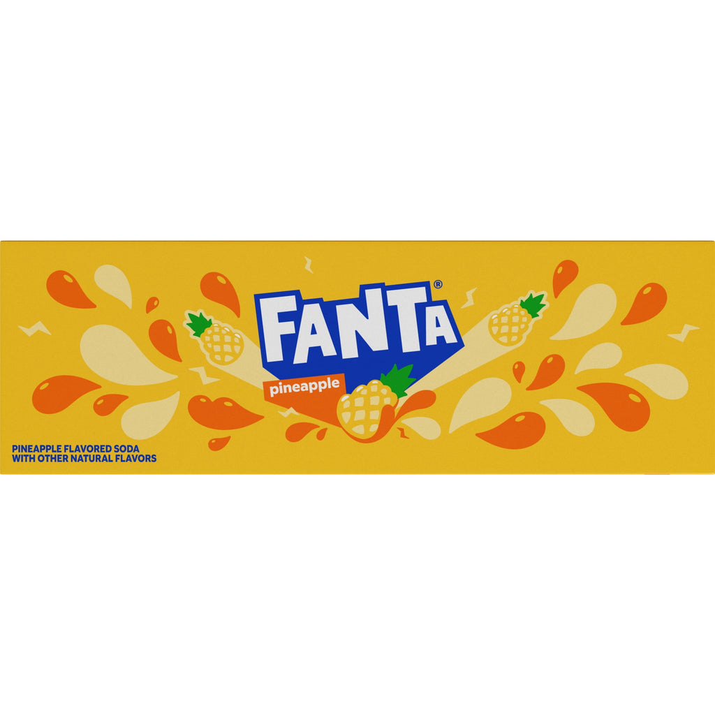 Fanta Pineapple Soda Pop Fridge Pack Cans 12 Fl Oz 12 Pack