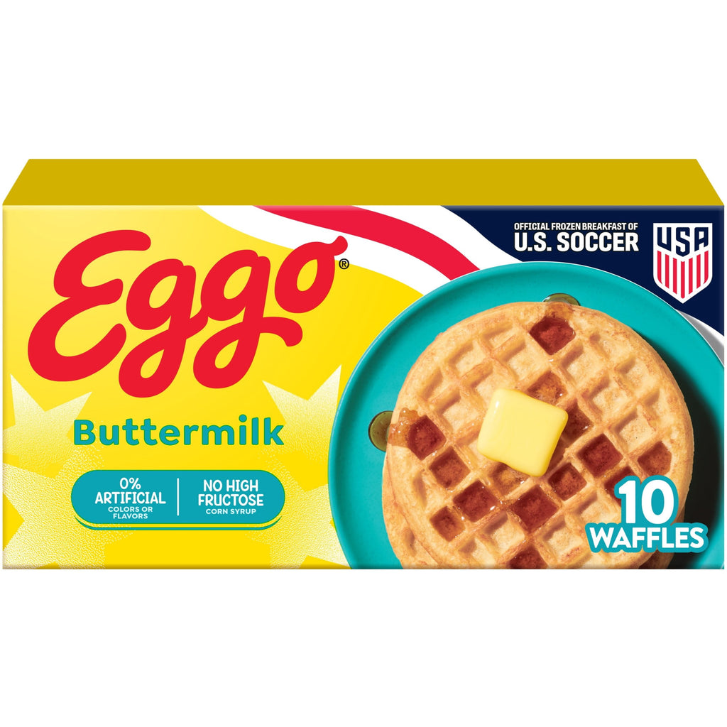 Eggo Buttermilk Waffles Frozen 12.3 Oz 10 Count