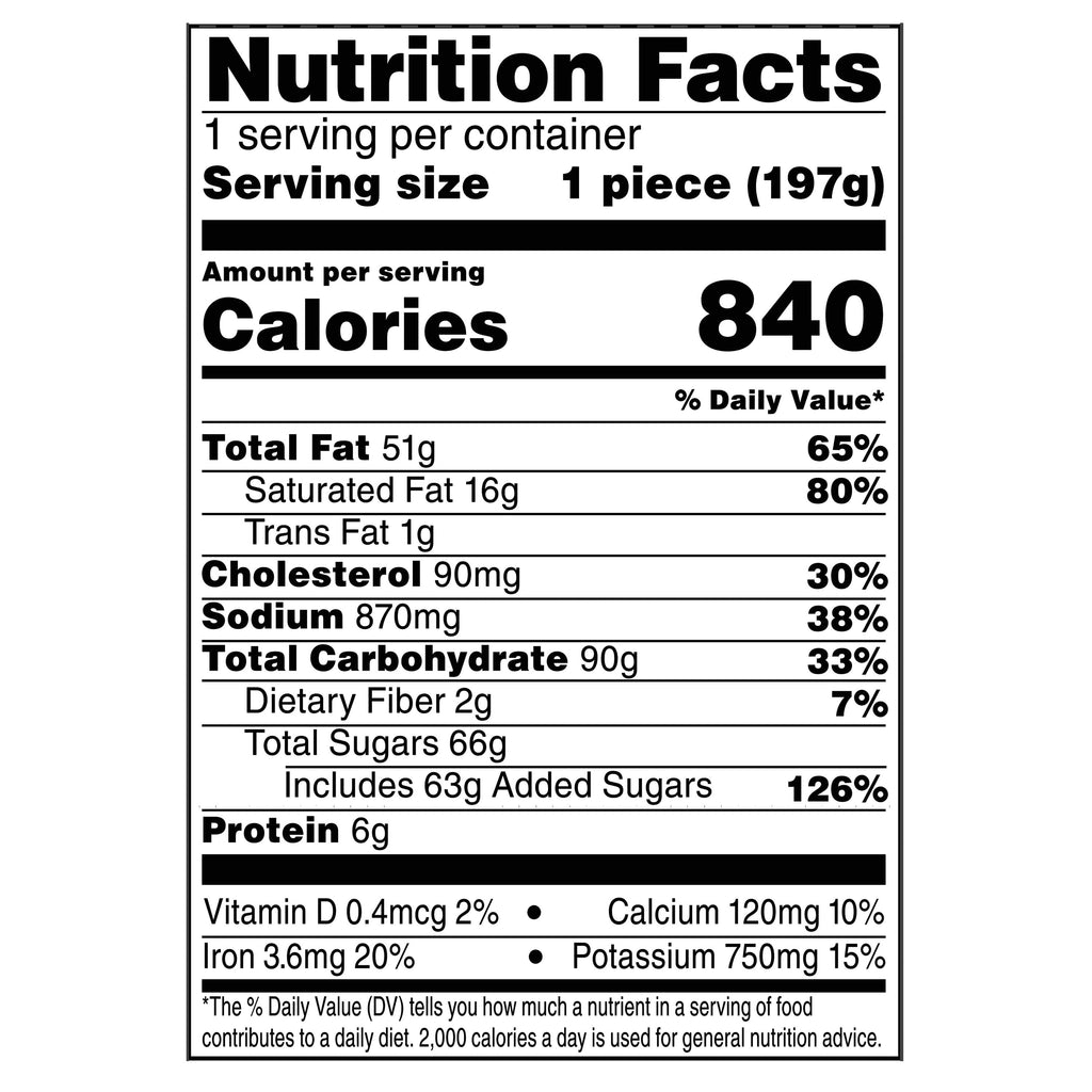 Carrot Cake Square 6.95 Oz 1 Count Refrigerated Freshness Guaranteed