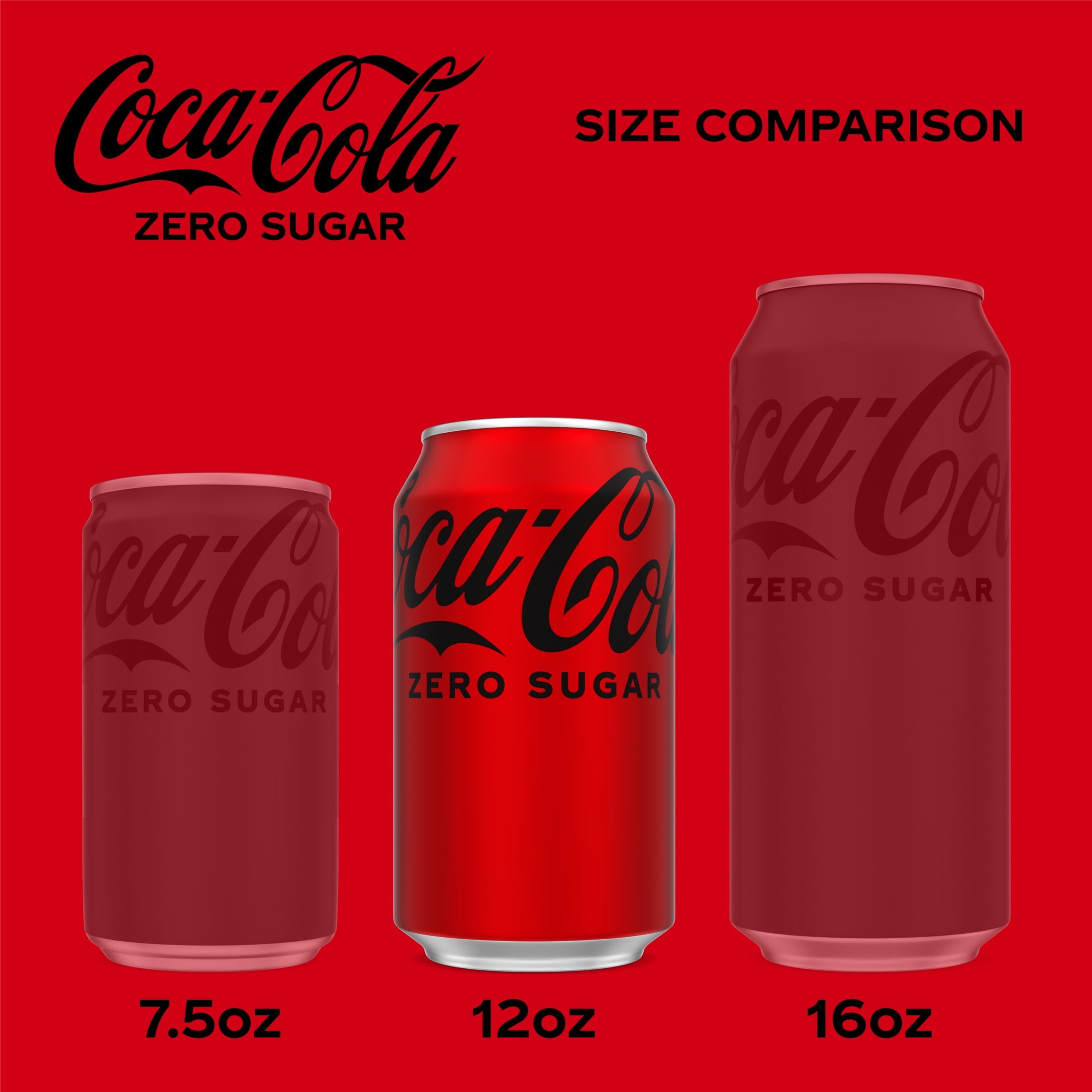 Zero Sugar Soda Pop Fridge Pack Cans 12 Fl Oz Coca-Cola