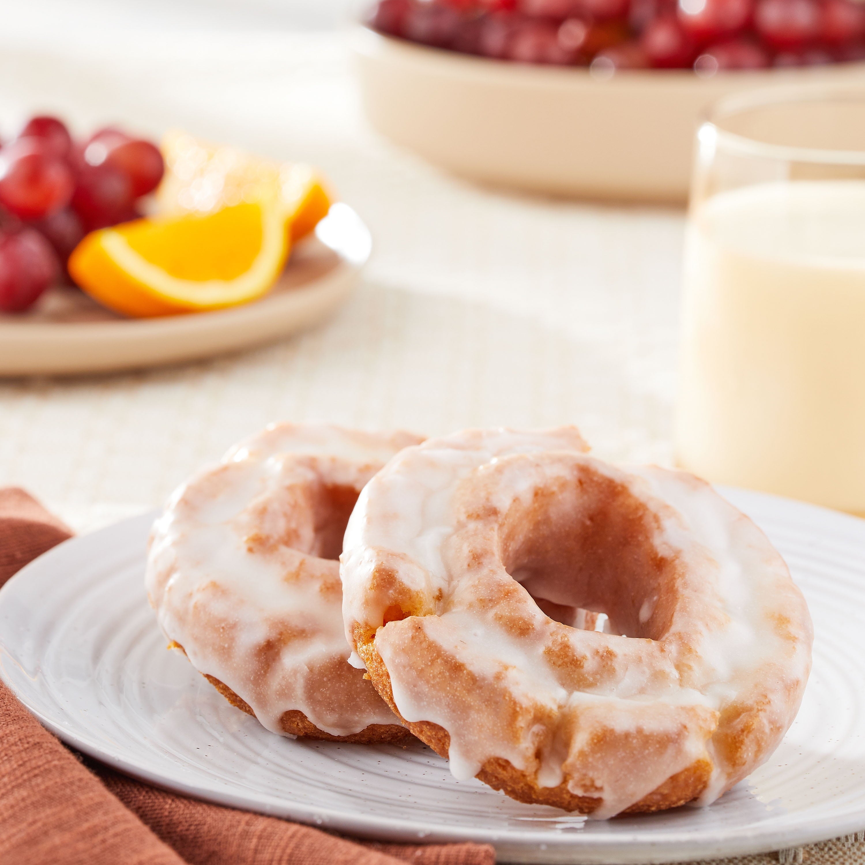 Regular Glazed Sour Cream Donuts 4 Oz 2 Count Freshness Guaranteed