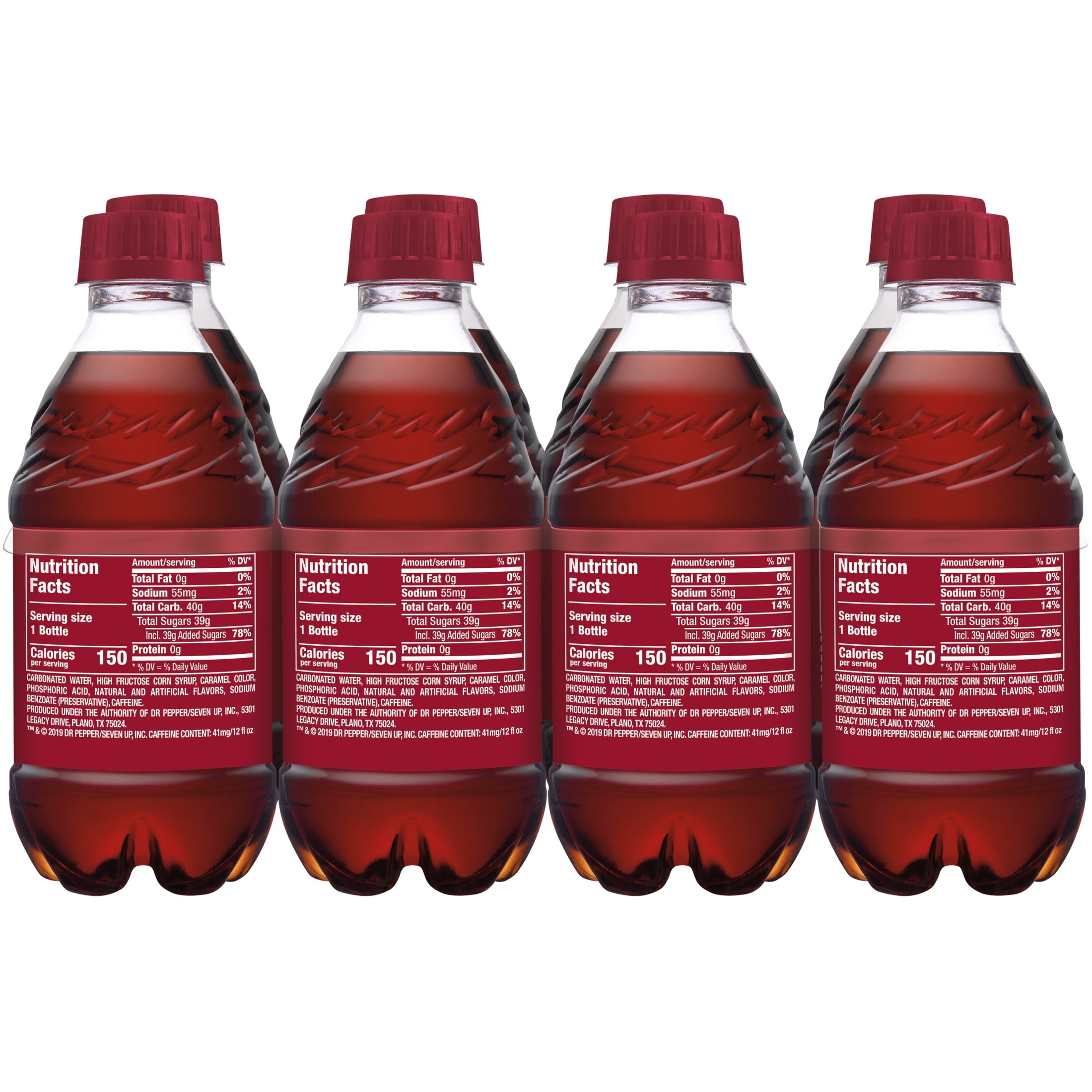 Dr Pepper Soda Pop Bottles 12 Fl Oz 8 Pack