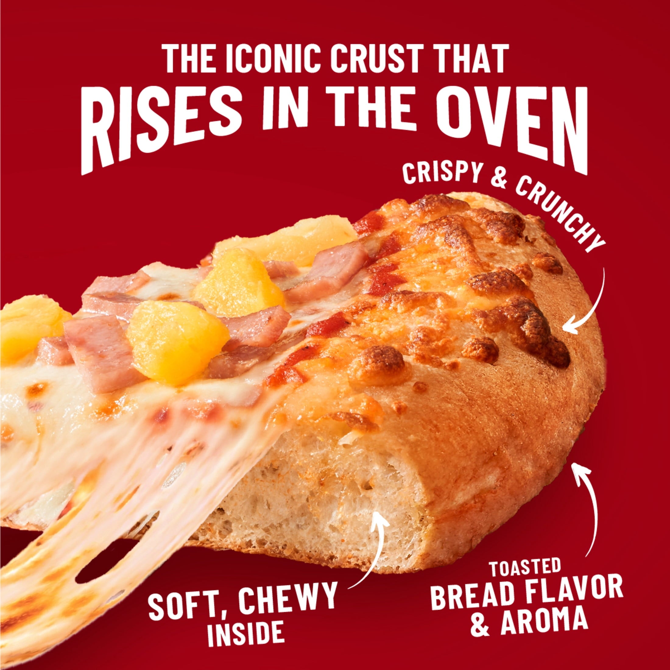 DiGiorno Hawaiian Style Rising Crust Frozen Pizza Canadian Bacon Pineapple 26.5 Oz