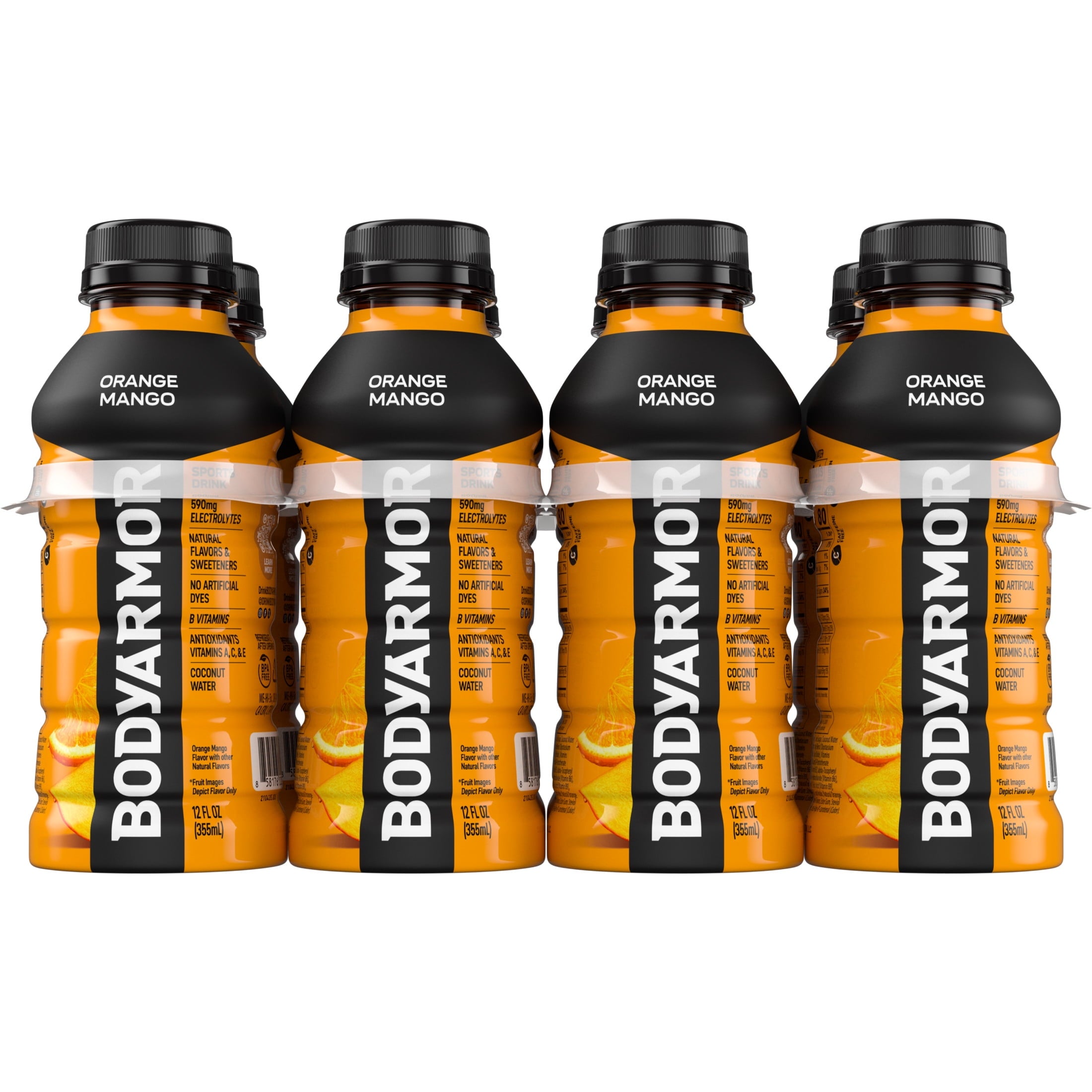 BODYARMOR Orange Mango Electrolyte Sports Drink 12 fl oz Bottles (8 Pack)