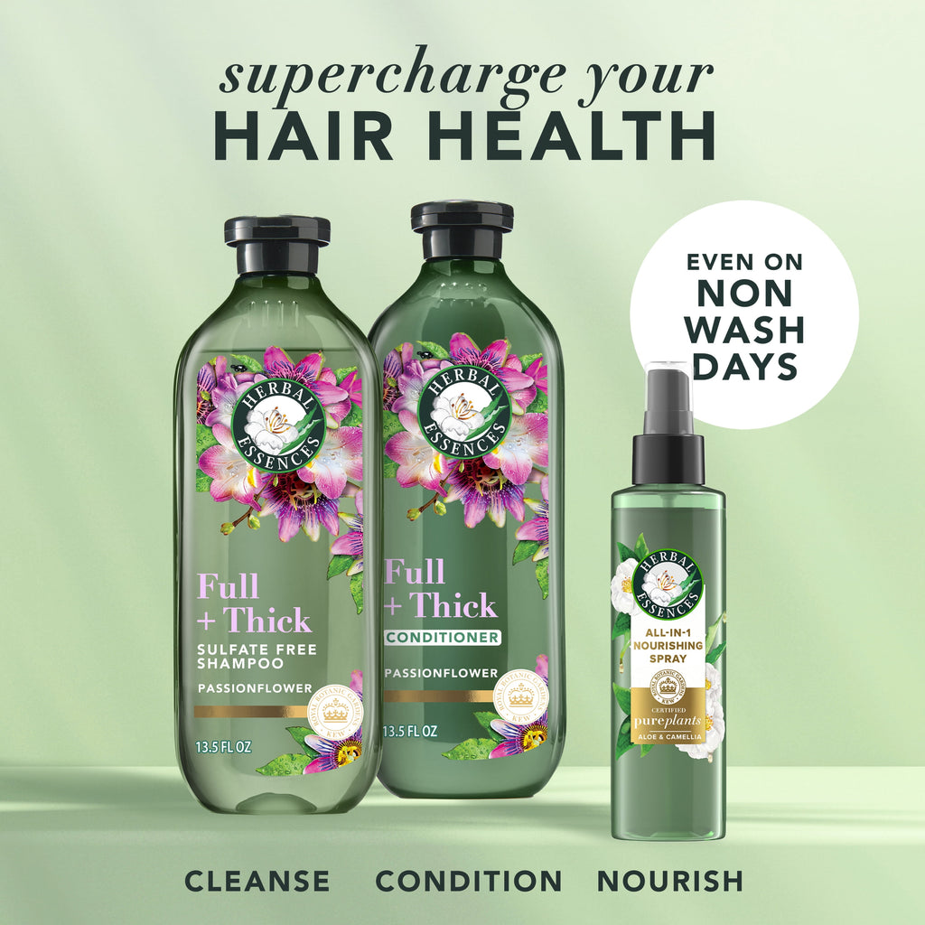 Herbal Essences Full + Thick Passion Flower Sulfate Free Shampoo 13.5 fl oz