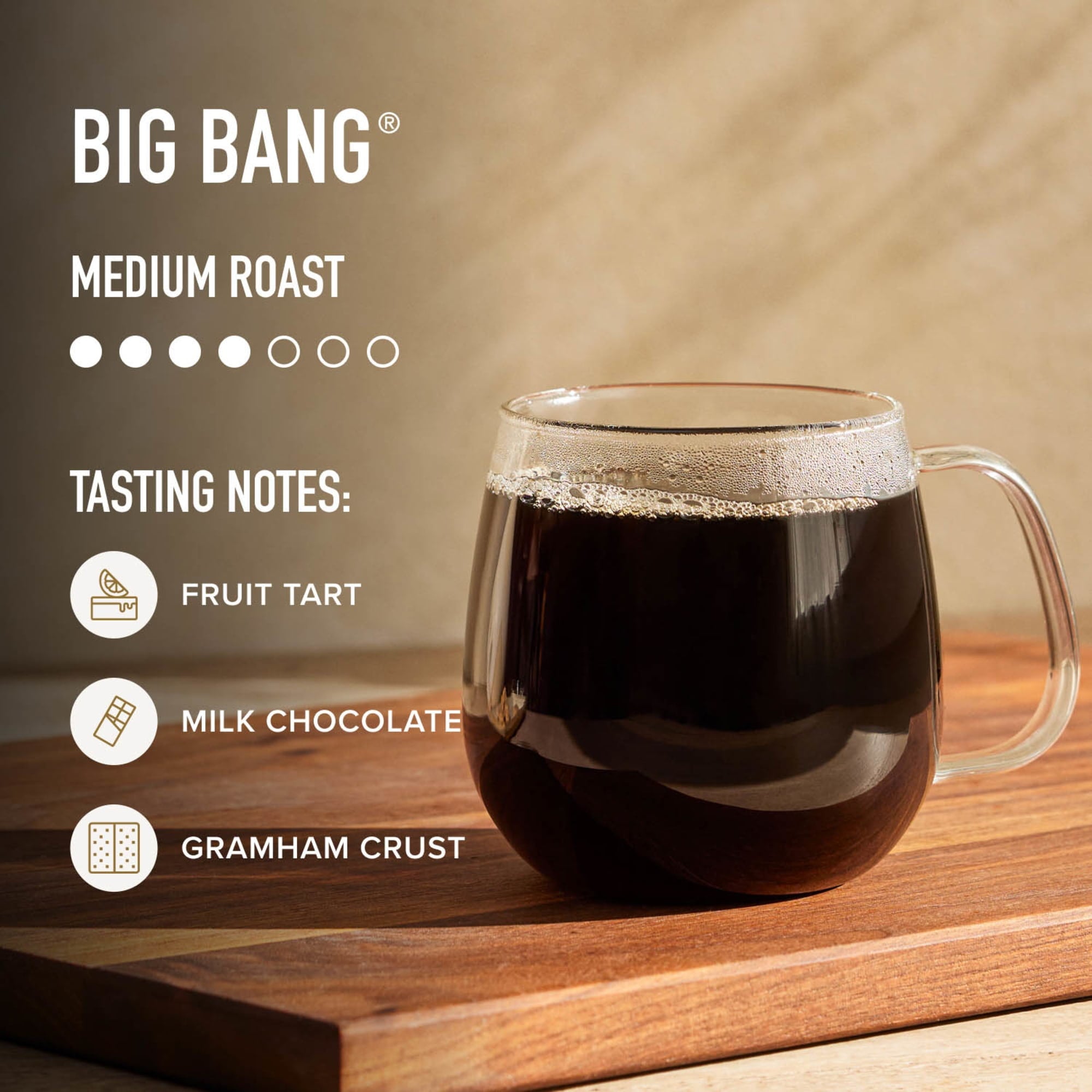 Peet's Big Bang Naturally Caffeinated Medium Roast Ground Coffee 10.5 oz Bag