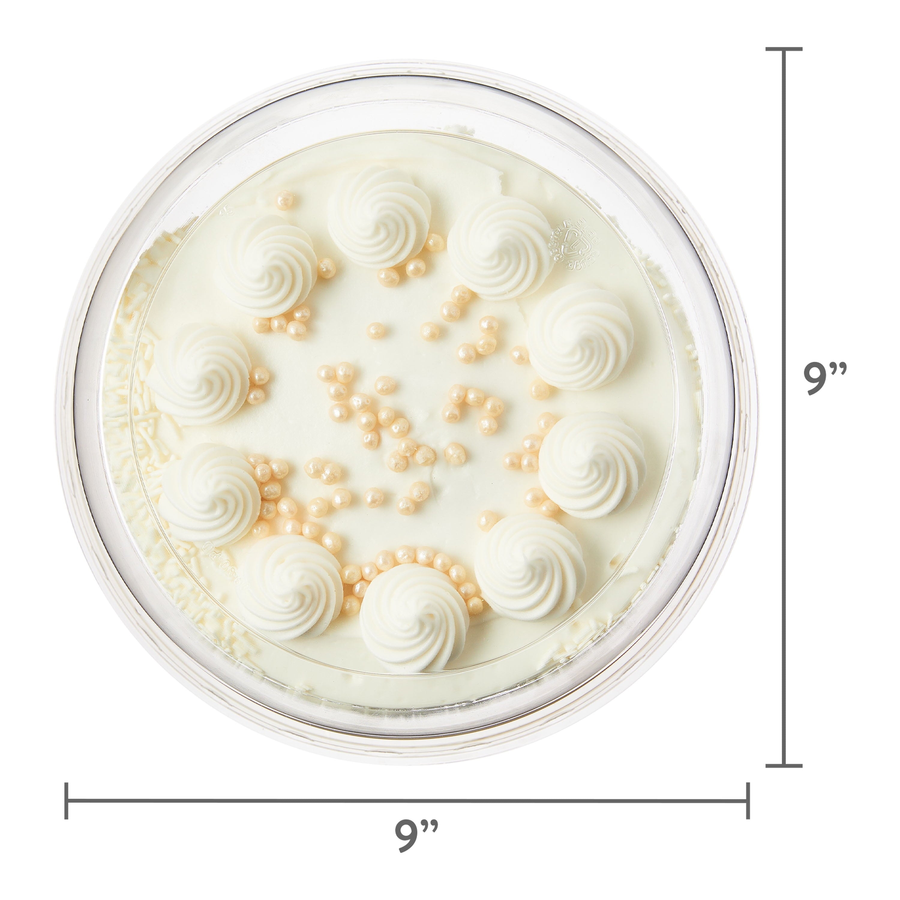 White Cake with Vanilla Buttercreme Icing 33 Oz Freshness Guaranteed