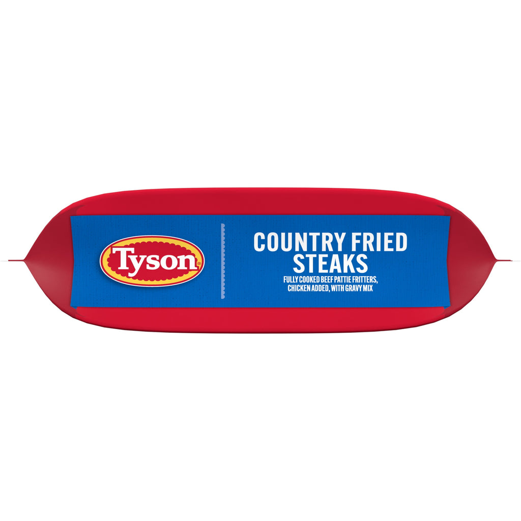 Tyson Country Fried Steaks with Gravy Mix Frozen 22.75 Oz 13g Protein