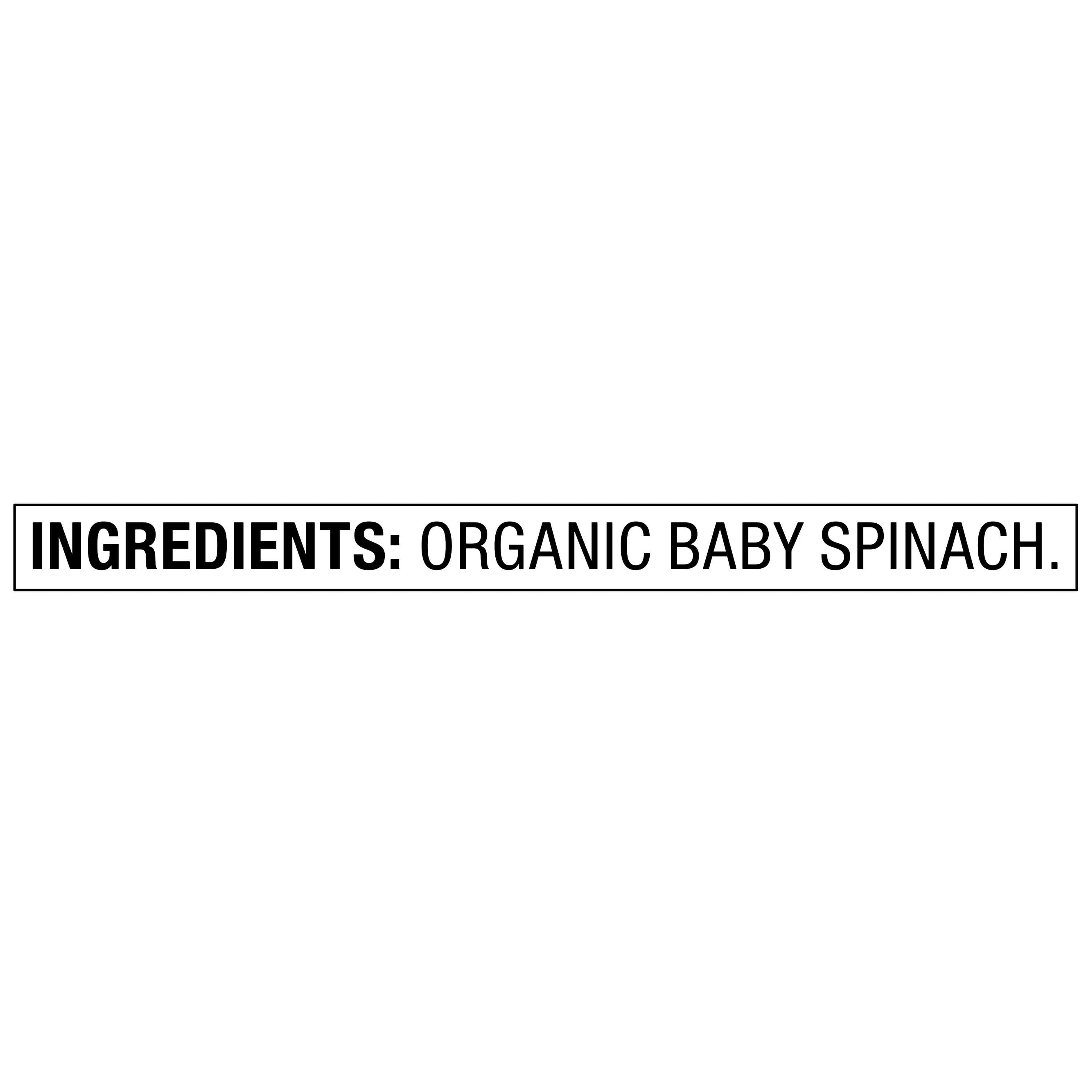Marketside Organic Baby Spinach 5 Oz Clam Shell